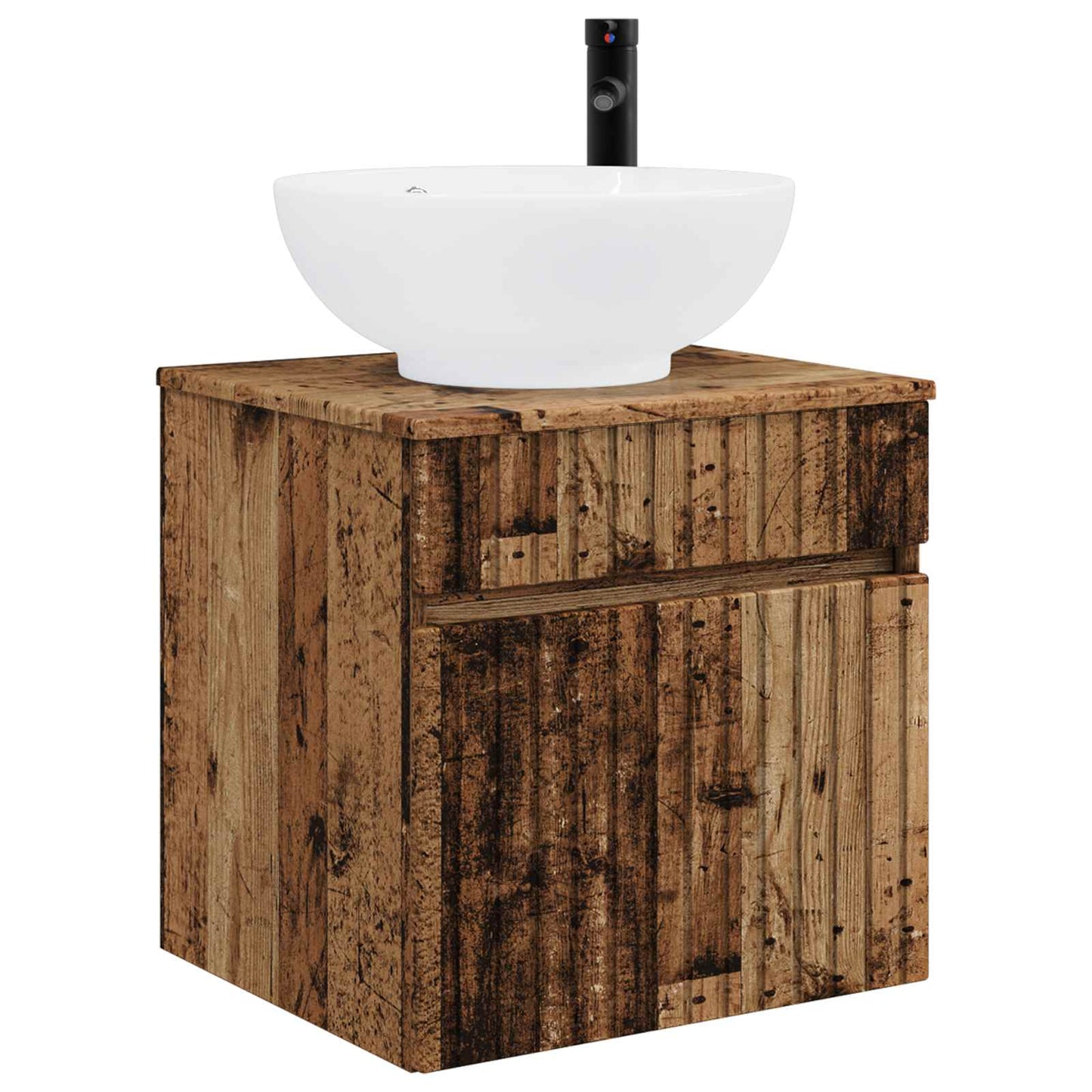Badkamerkastenset 4 pcs Oud hout 103,5 x 15,5 x 70 cm