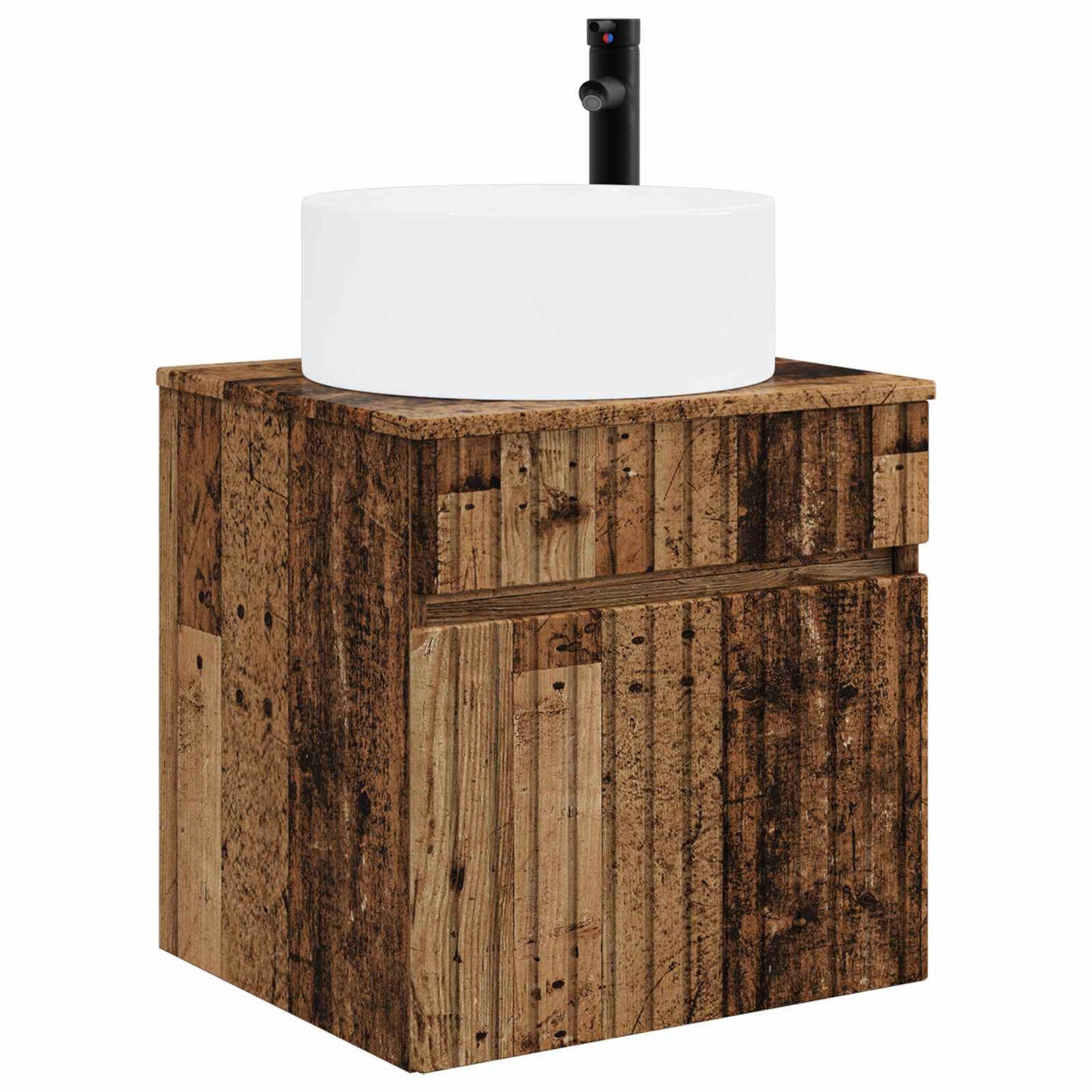 Badkamerkastenset 4 pcs Oud hout 103,5 x 15,5 x 70 cm
