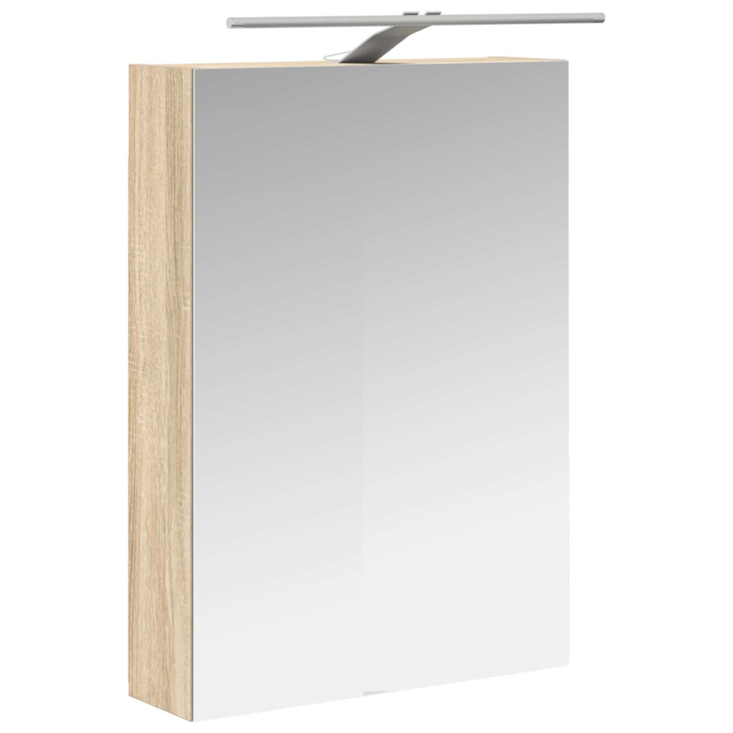 Badkamermeubelset 5 pcs Sonoma Eiken Bewerkt hout en glas