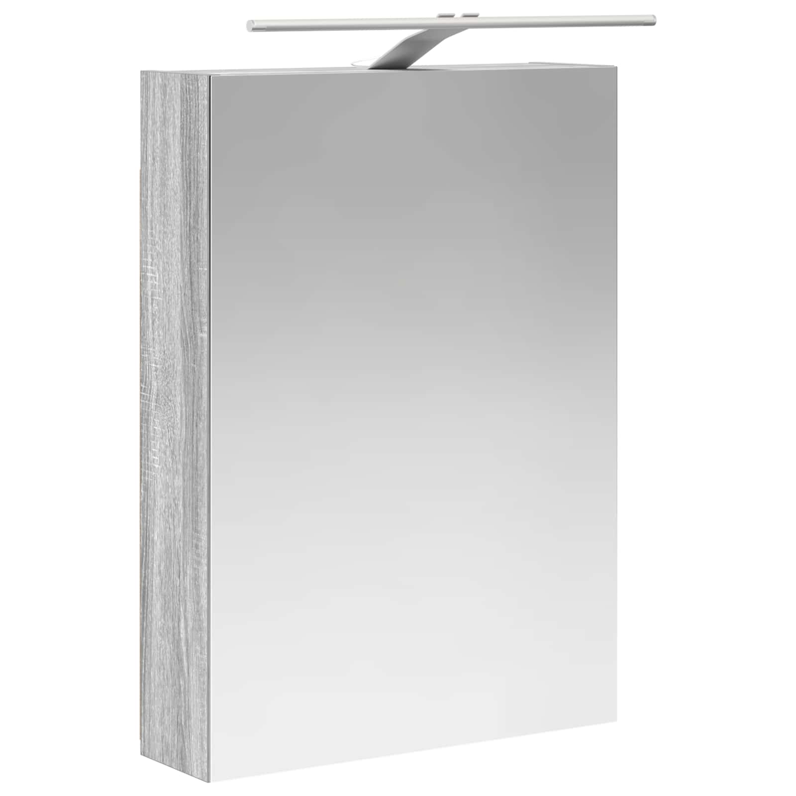 Badkamermeubelset 5 pcs Grijs Sonoma Bewerkt hout en glas is nu te koop bij PeponiXL, paradijselijk wonen!