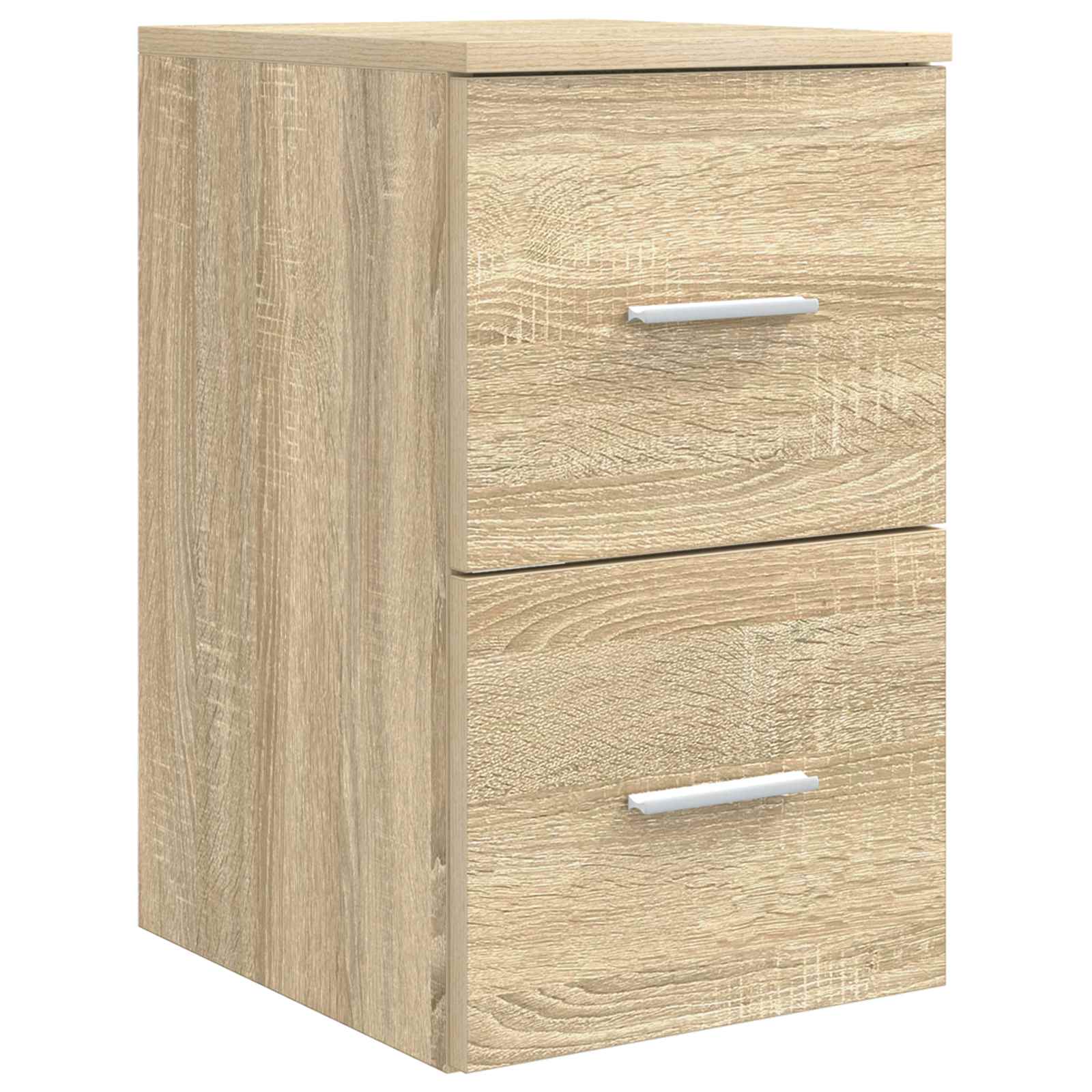 Badkamermeubelset 5 pcs Sonoma Eiken Bewerkt hout en glas is nu te koop bij PeponiXL, paradijselijk wonen!