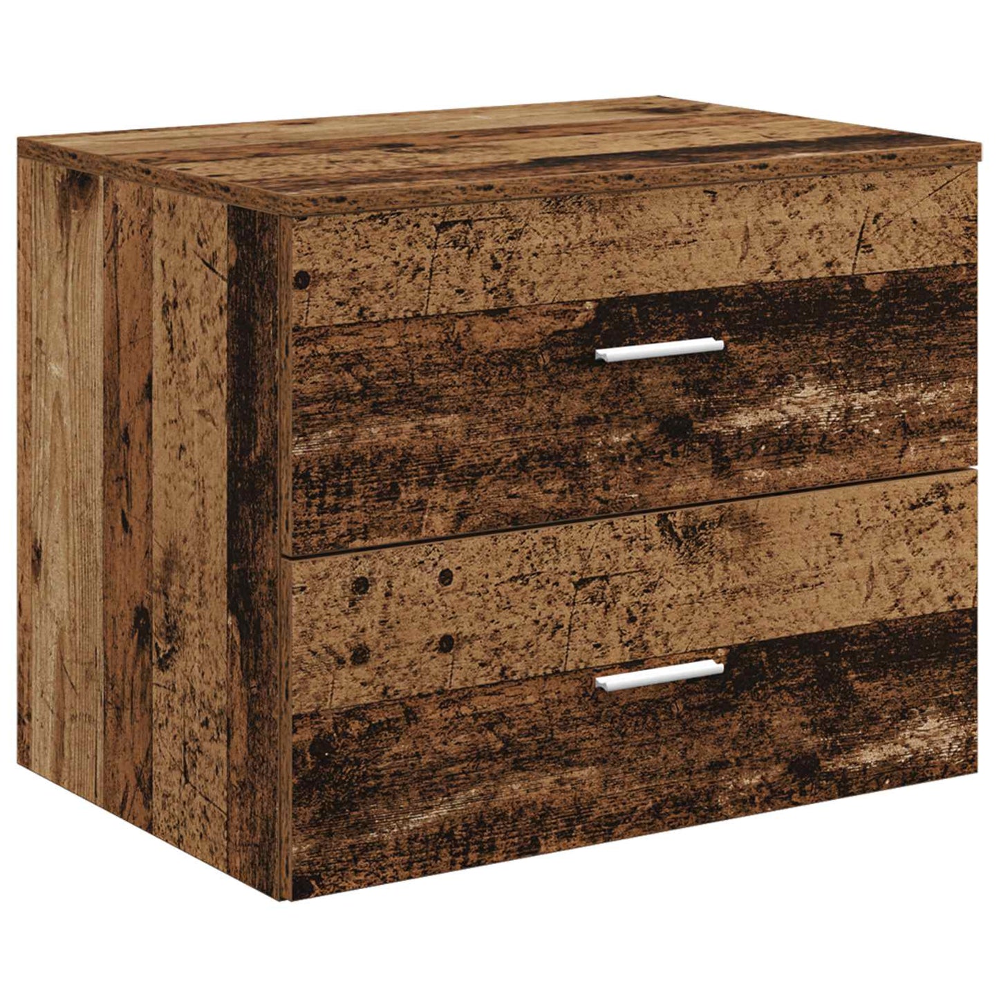 Badkamermeubelset 5 pcs Oud hout Bewerkt hout en glas is nu te koop bij PeponiXL, paradijselijk wonen!