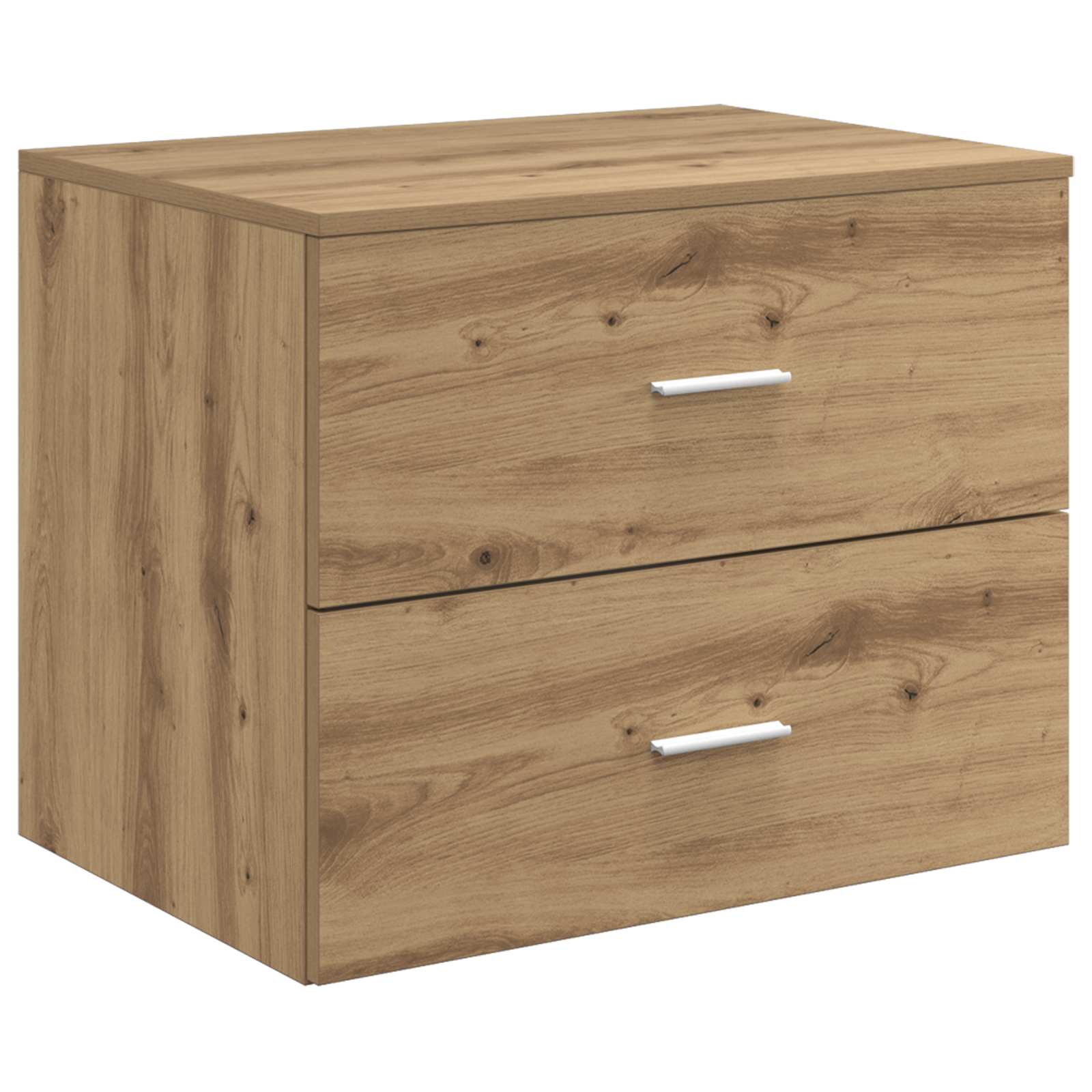 Badkamermeubelset 5 pcs Artisanaal eiken Bewerkt hout en glas is nu te koop bij PeponiXL, paradijselijk wonen!