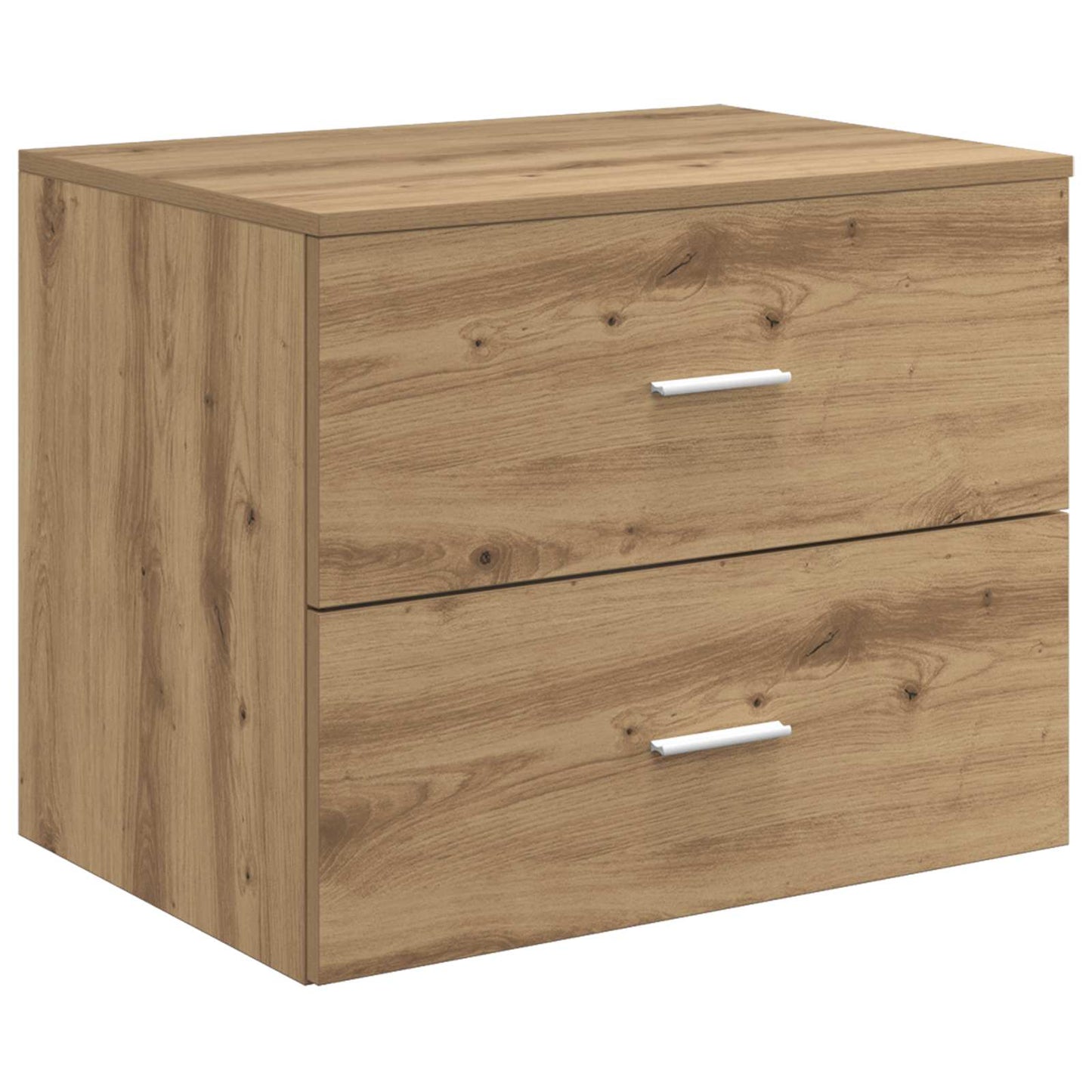Badkamermeubelset 5 pcs Artisanaal eiken Bewerkt hout en glas is nu te koop bij PeponiXL, paradijselijk wonen!