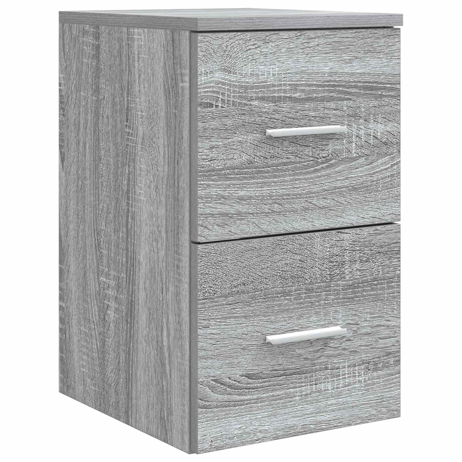 Badkamermeubelset 5 pcs Grijs Sonoma Bewerkt hout en glas is nu te koop bij PeponiXL, paradijselijk wonen!