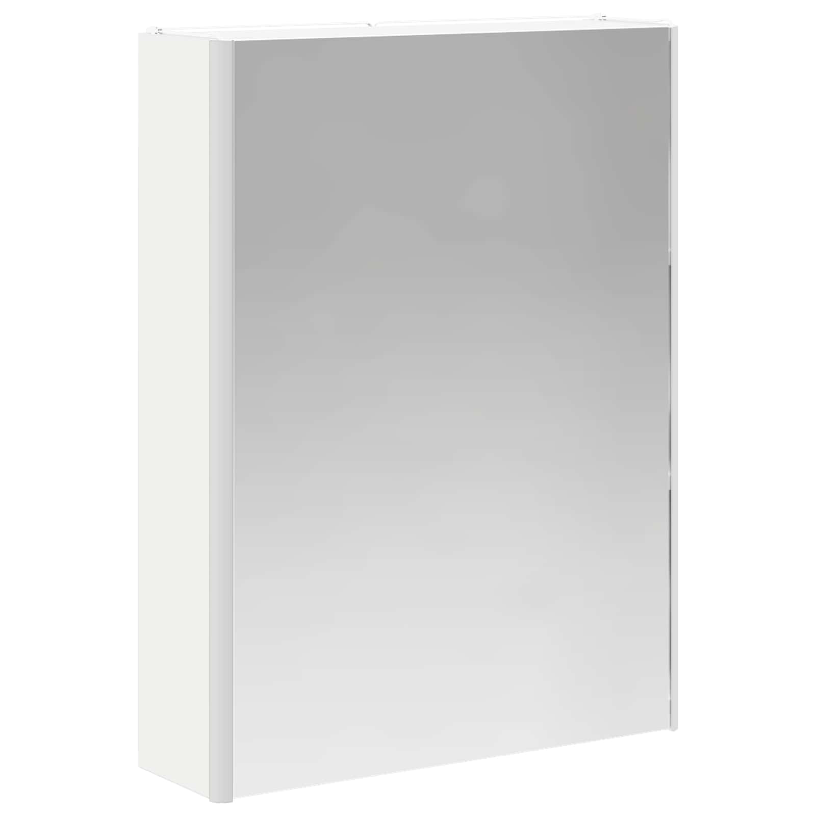 Badkamermeubelset 5 pcs Wit Bewerkt hout en glas is nu te koop bij PeponiXL, paradijselijk wonen!