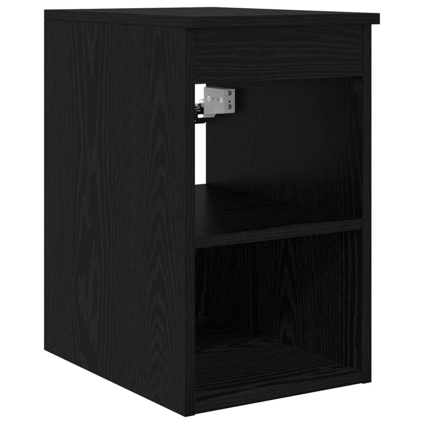 Badkamermeubelset 5 pcs Zwart eiken Bewerkt hout en glas is nu te koop bij PeponiXL, paradijselijk wonen!