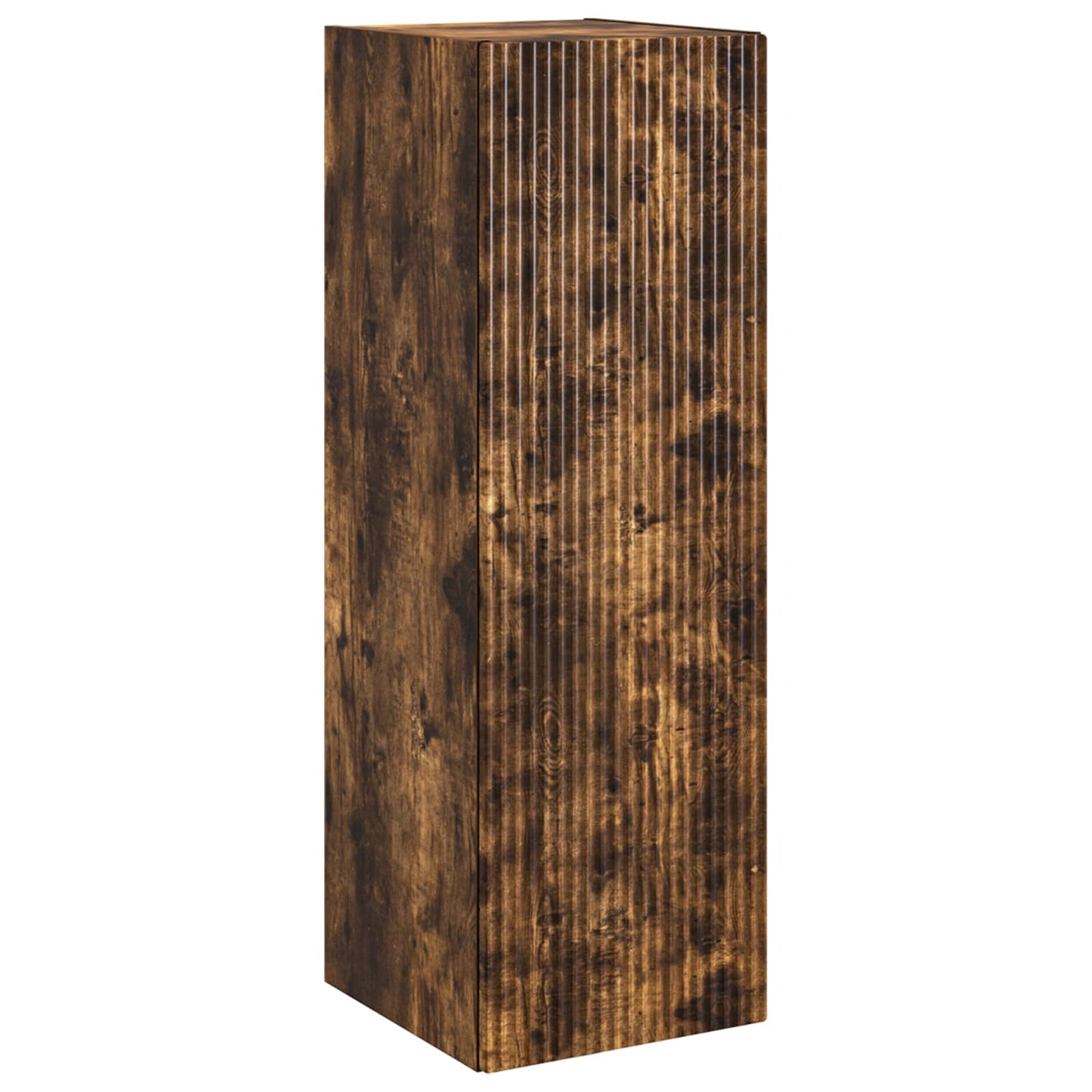 Badkamermeubelset 6 pcs Gerookt eiken Bewerkt hout en glas is nu te koop bij PeponiXL, paradijselijk wonen!
