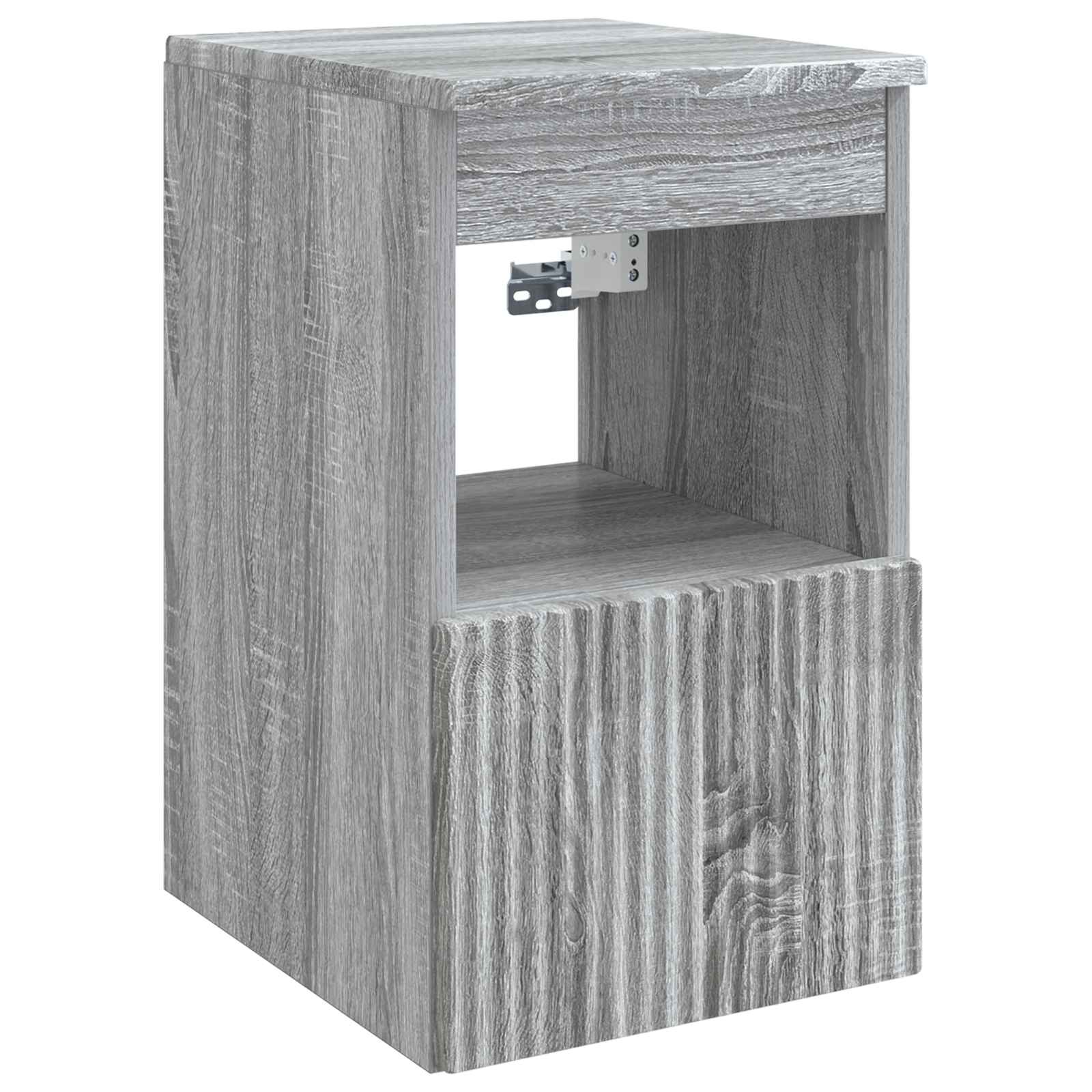 Badkamermeubelset 6 pcs Grijs Sonoma Bewerkt hout en glas is nu te koop bij PeponiXL, paradijselijk wonen!