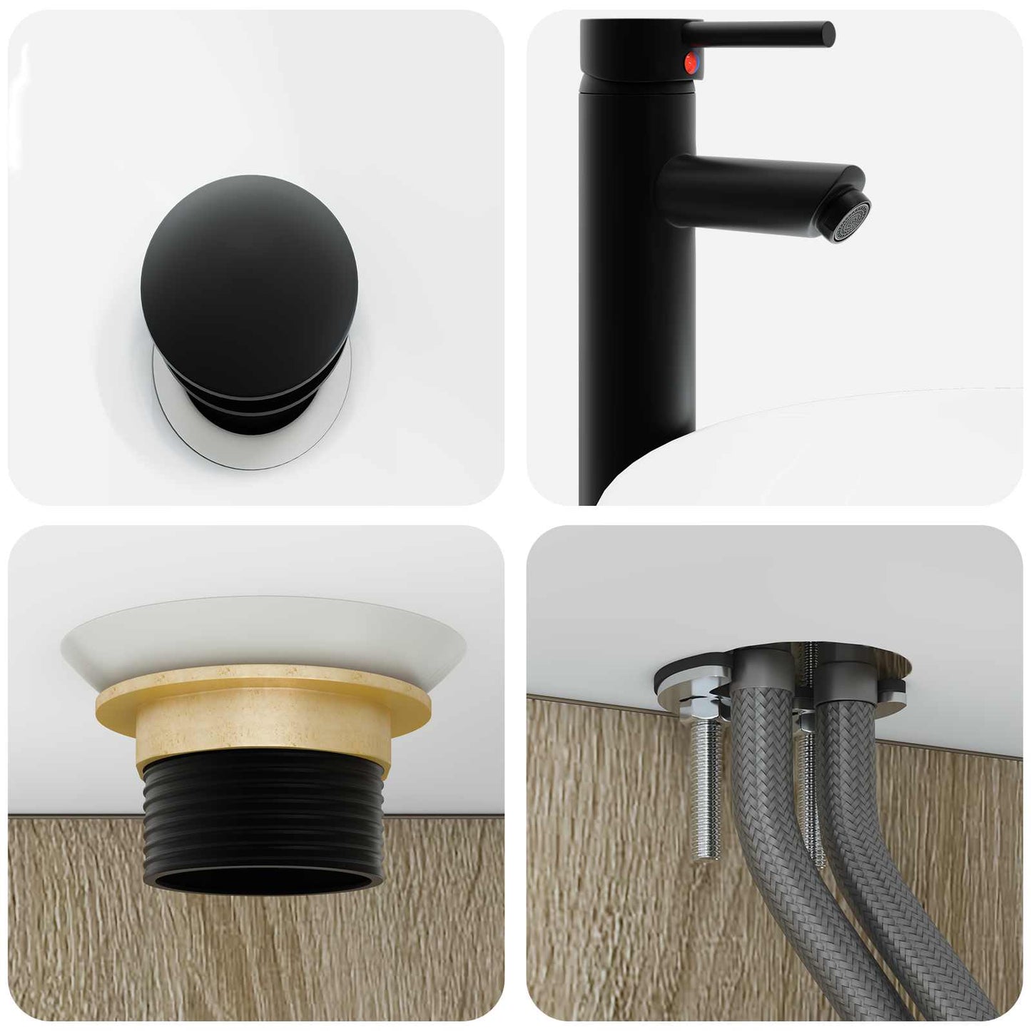 Badkamermeubelset 6 pcs Sonoma Eiken Bewerkt hout en glas is nu te koop bij PeponiXL, paradijselijk wonen!