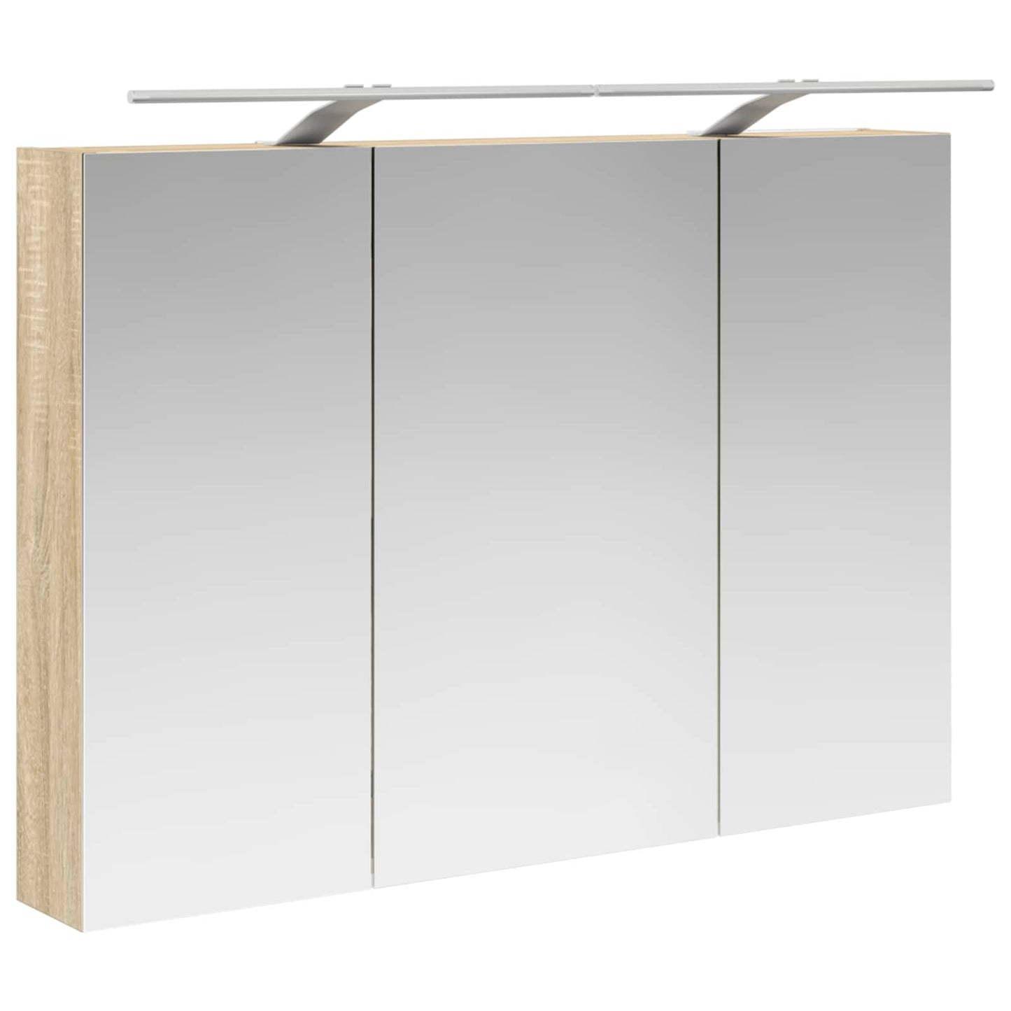Badkamermeubelset 6 pcs Sonoma Eiken Bewerkt hout en glas is nu te koop bij PeponiXL, paradijselijk wonen!