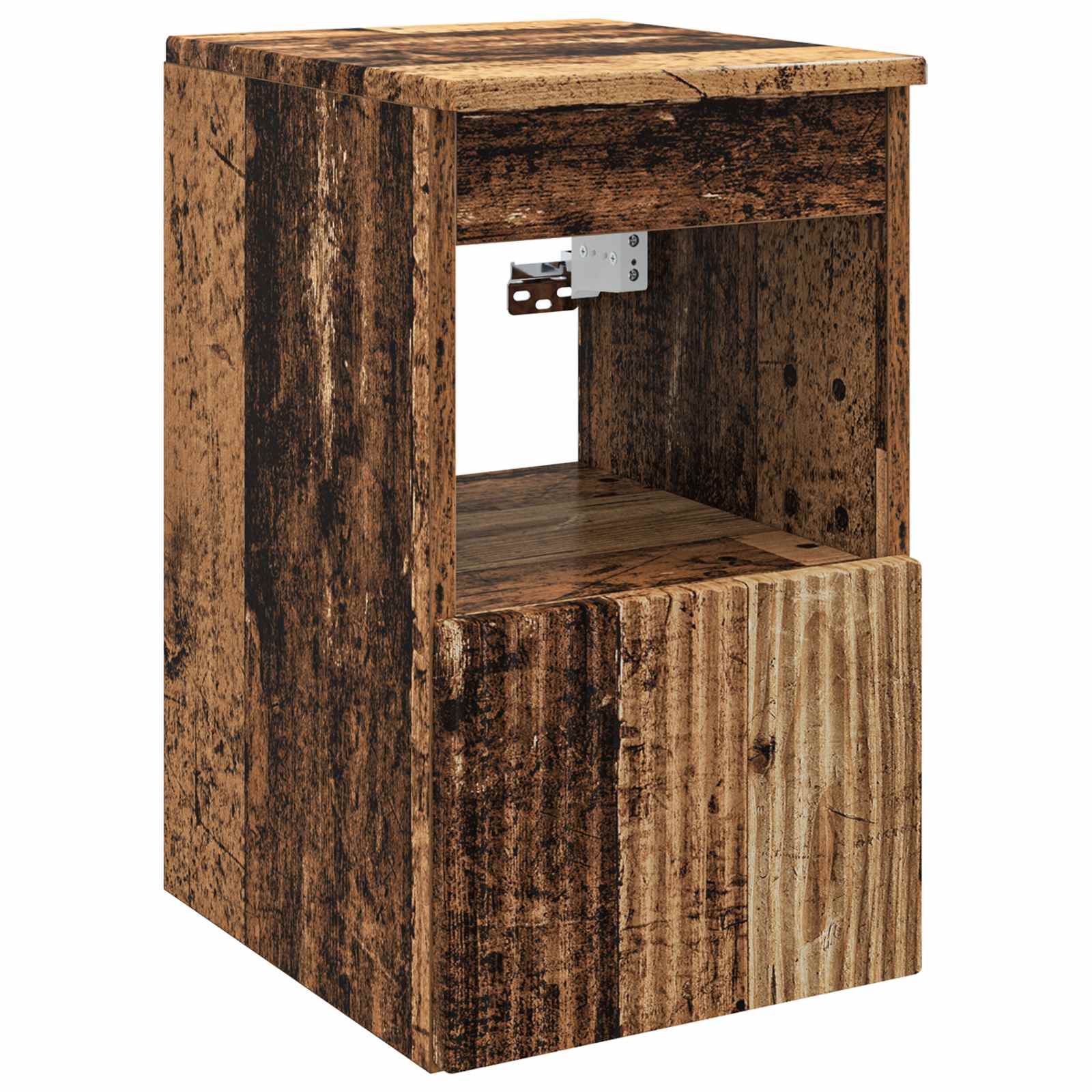 Badkamermeubelset 6 pcs Oud hout Bewerkt hout en glas is nu te koop bij PeponiXL, paradijselijk wonen!