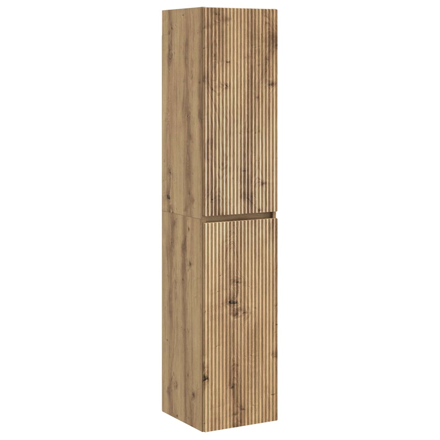 Badkamermeubelset 6 pcs Artisanaal eiken Bewerkt hout en glas is nu te koop bij PeponiXL, paradijselijk wonen!
