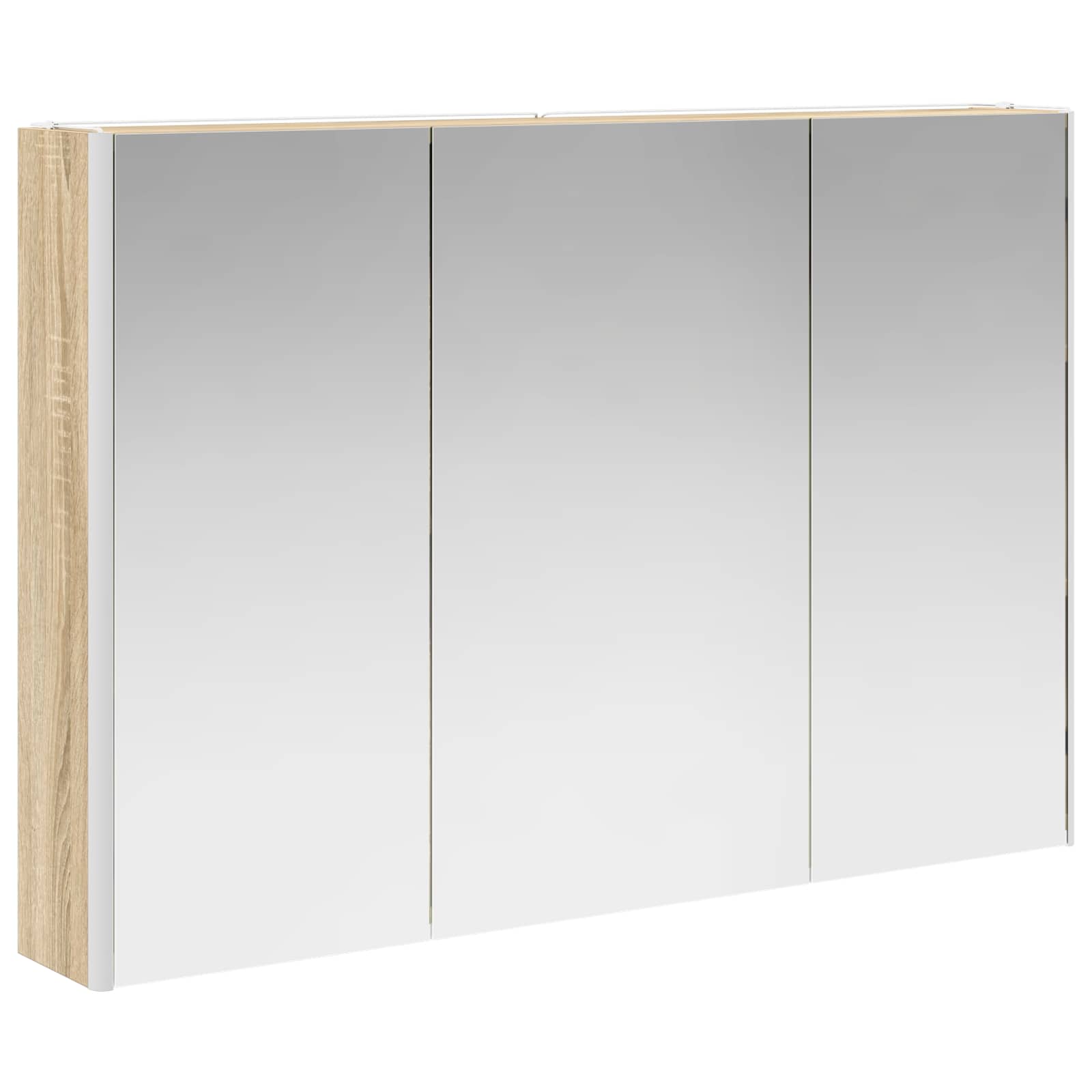 Badkamermeubelset 6 pcs Sonoma Eiken Bewerkt hout en glas is nu te koop bij PeponiXL, paradijselijk wonen!