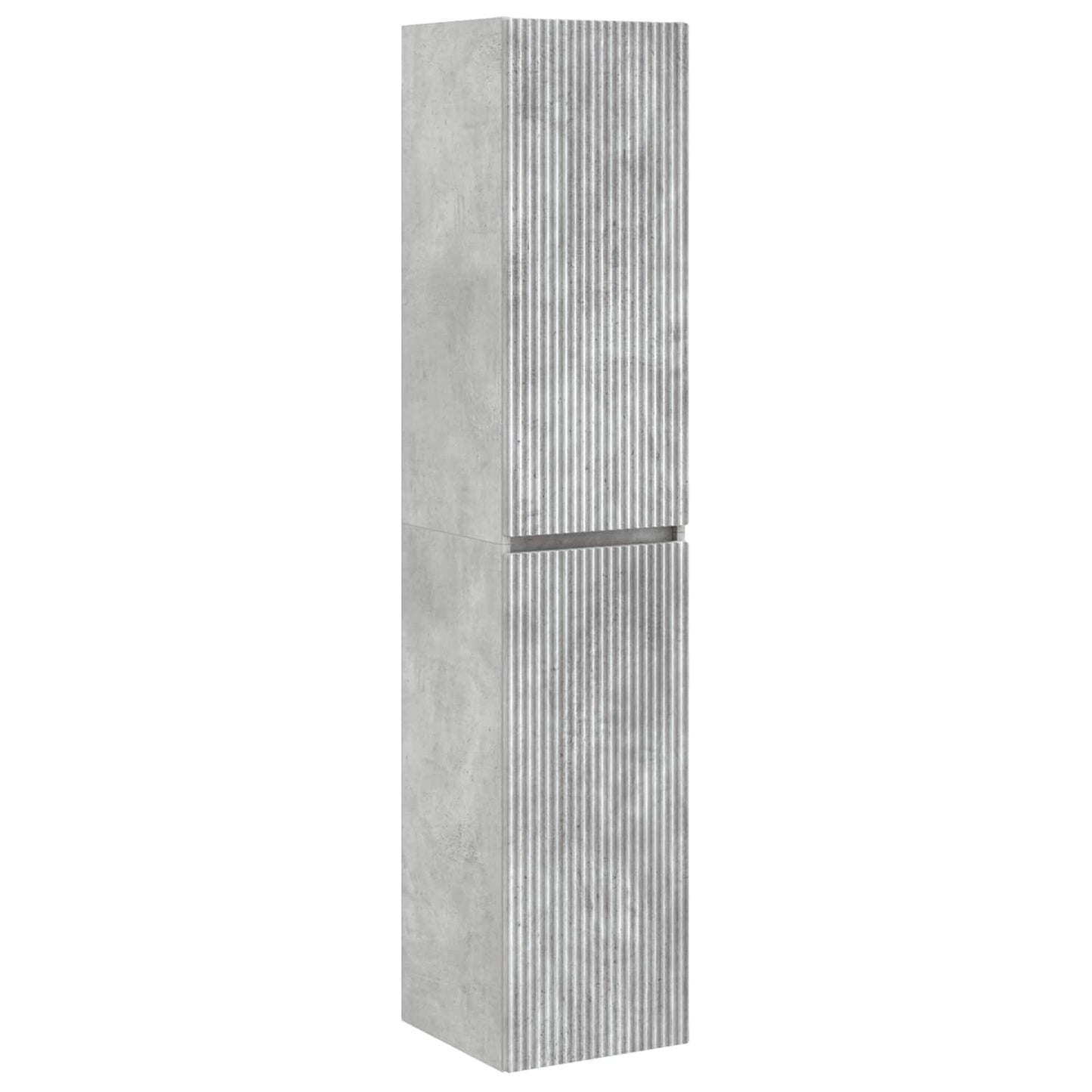 Badkamermeubelset 6 pcs Betongrijs Bewerkt hout en glas is nu te koop bij PeponiXL, paradijselijk wonen!