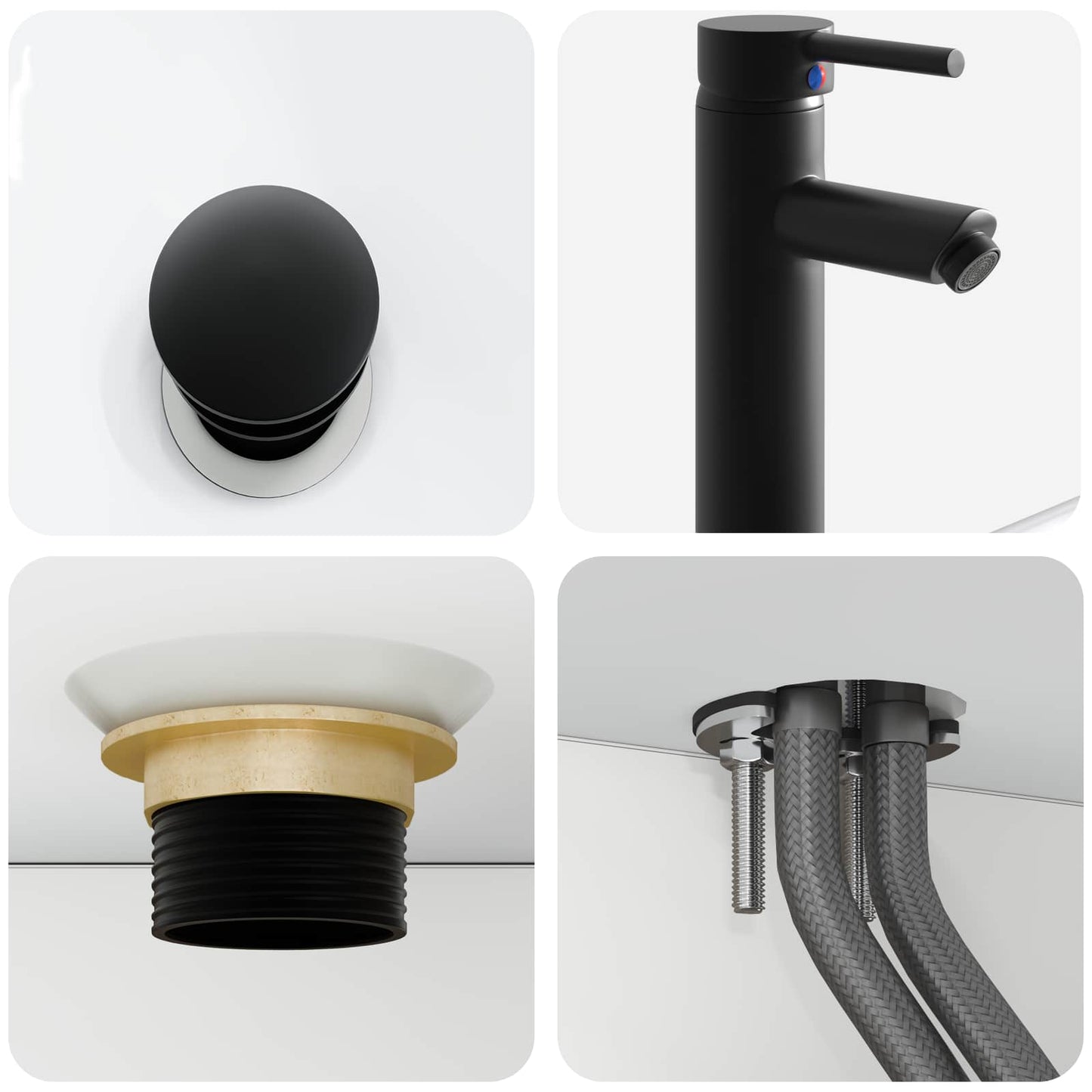 Badkamermeubelset 5 pcs Wit Bewerkt hout en glas is nu te koop bij PeponiXL, paradijselijk wonen!