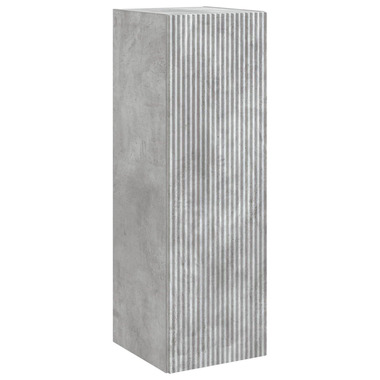 Badkamermeubelset 5 pcs Betongrijs Bewerkt hout en glas is nu te koop bij PeponiXL, paradijselijk wonen!
