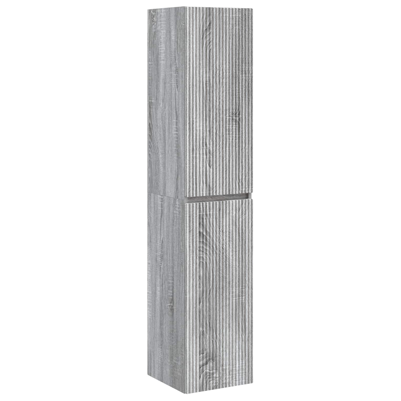 Badkamermeubelset 5 pcs Grijs Sonoma Bewerkt hout en glas is nu te koop bij PeponiXL, paradijselijk wonen!