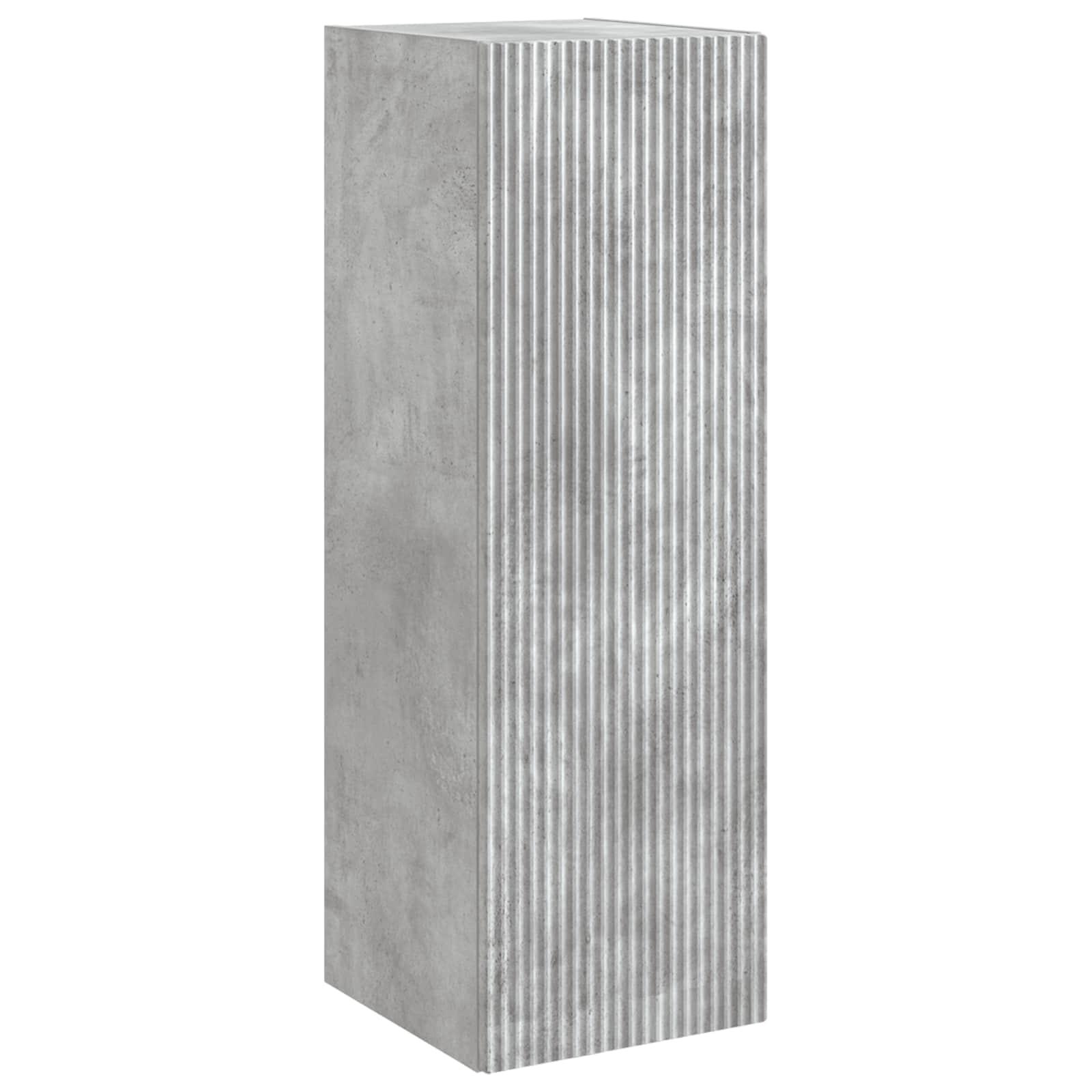Badkamermeubelset 5 pcs Betongrijs Bewerkt hout en glas is nu te koop bij PeponiXL, paradijselijk wonen!
