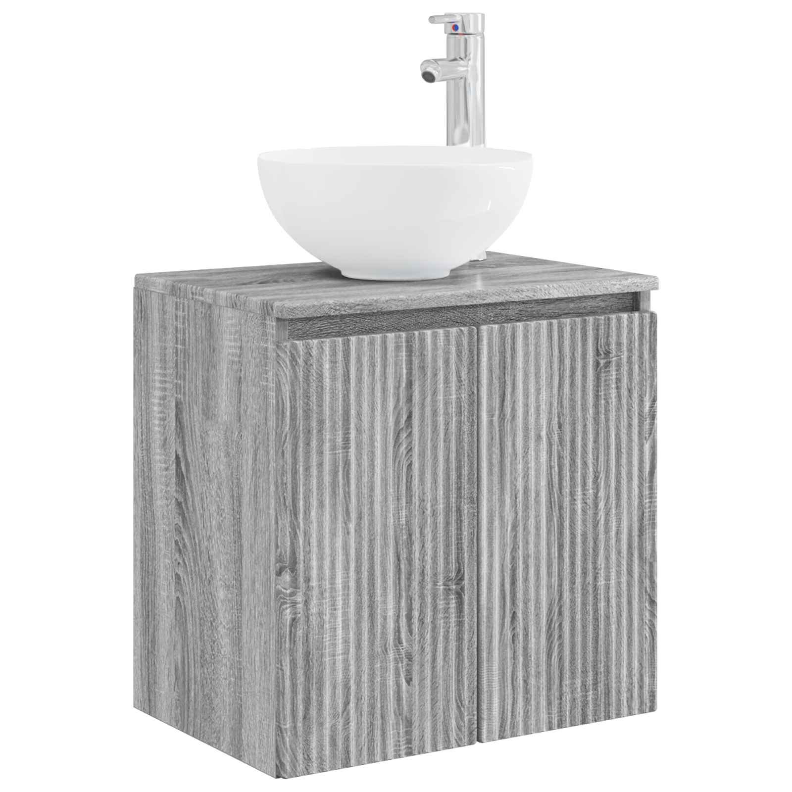 Badkamerkastenset 5 pcs Grijs Sonoma 50 x 14,5 x 70 cm is nu te koop bij PeponiXL, paradijselijk wonen!