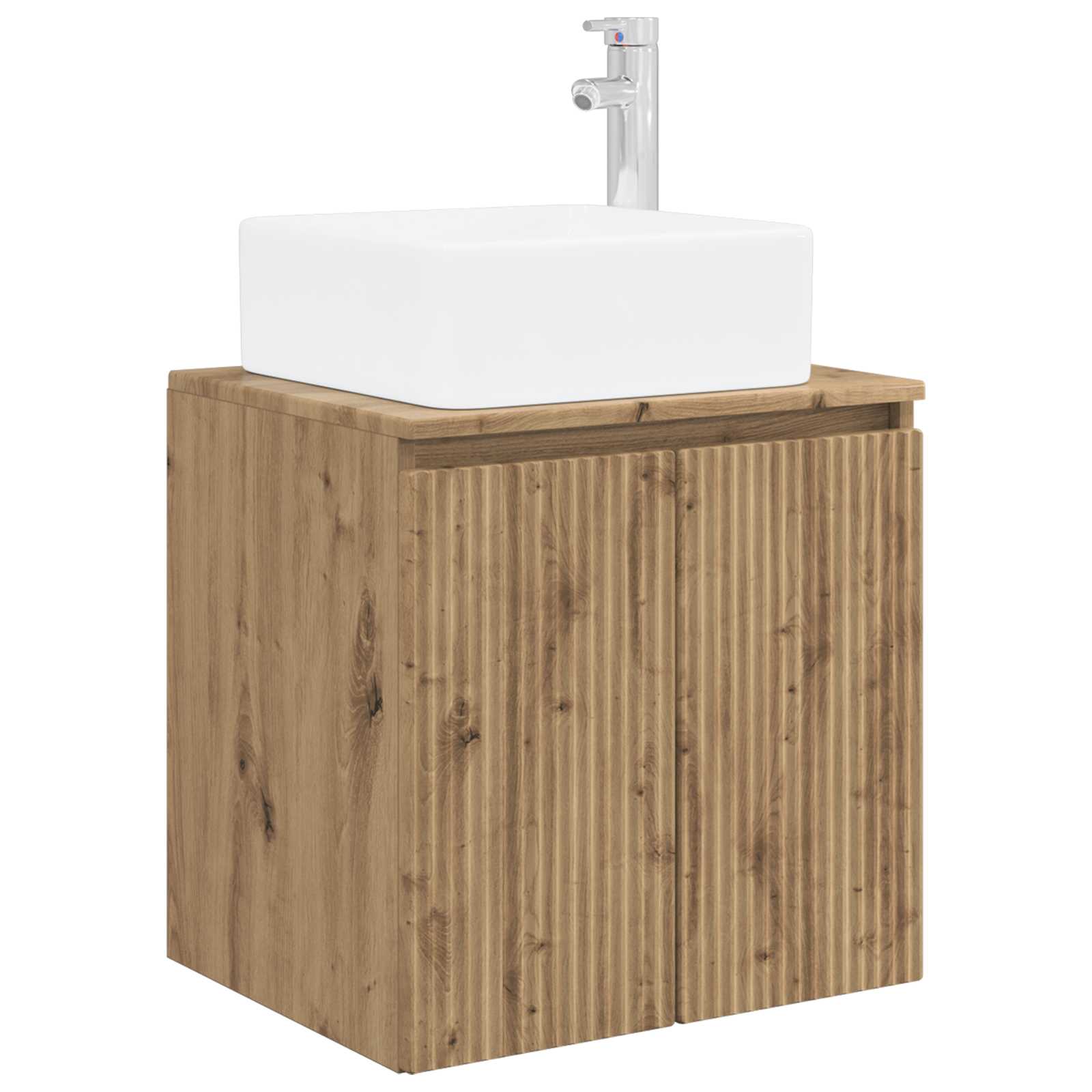 Badkamerkastenset 5 pcs Artisanaal eiken 50 x 14,5 x 70 cm is nu te koop bij PeponiXL, paradijselijk wonen!