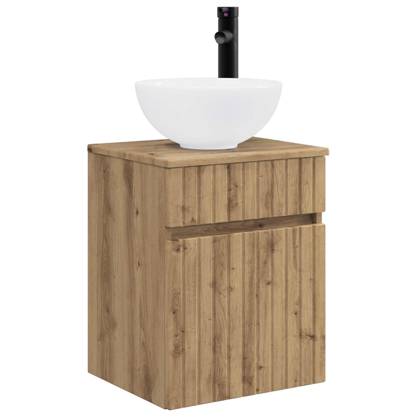 Badkamerkastenset 5 pcs Artisanaal eiken 43 x 11,5 x 60,5 cm is nu te koop bij PeponiXL, paradijselijk wonen!