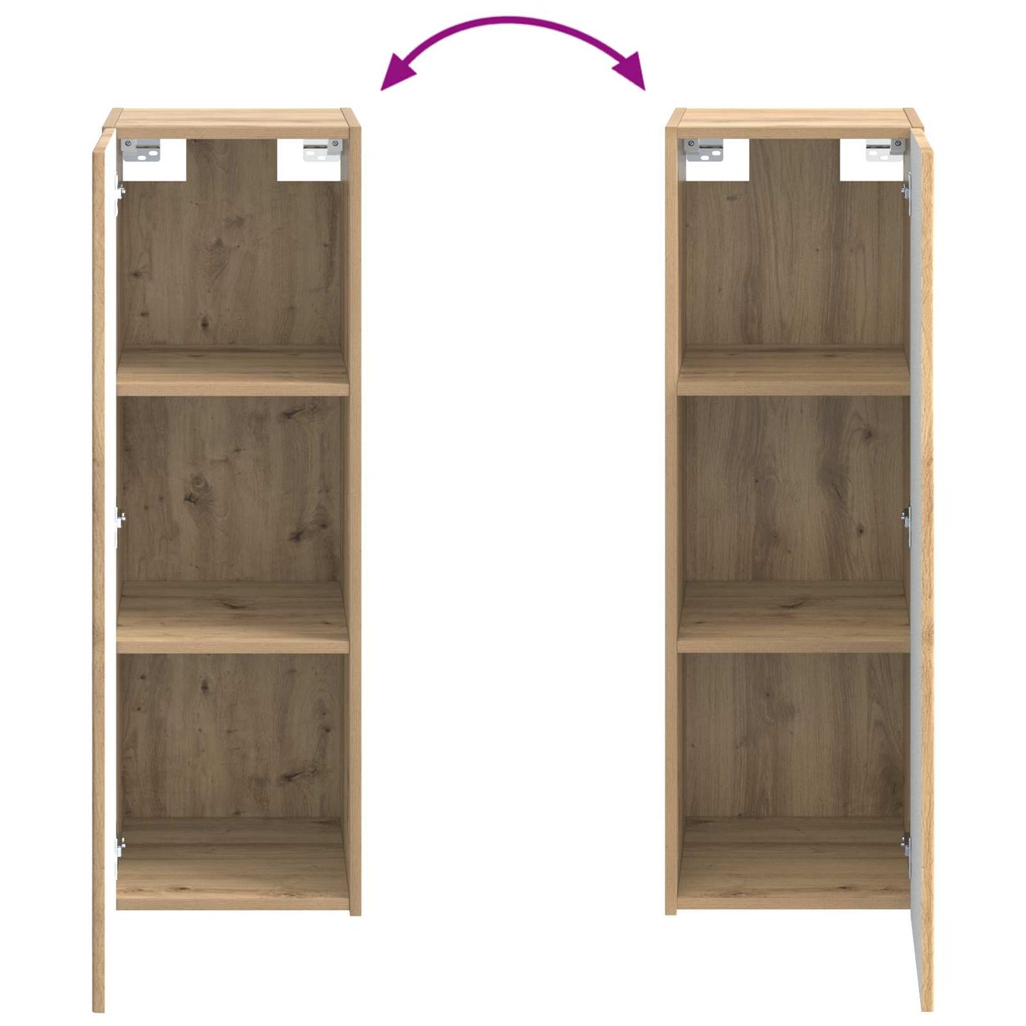 Badkamermeubelset 4 pcs Artisanaal eiken Bewerkt hout en glas is nu te koop bij PeponiXL, paradijselijk wonen!