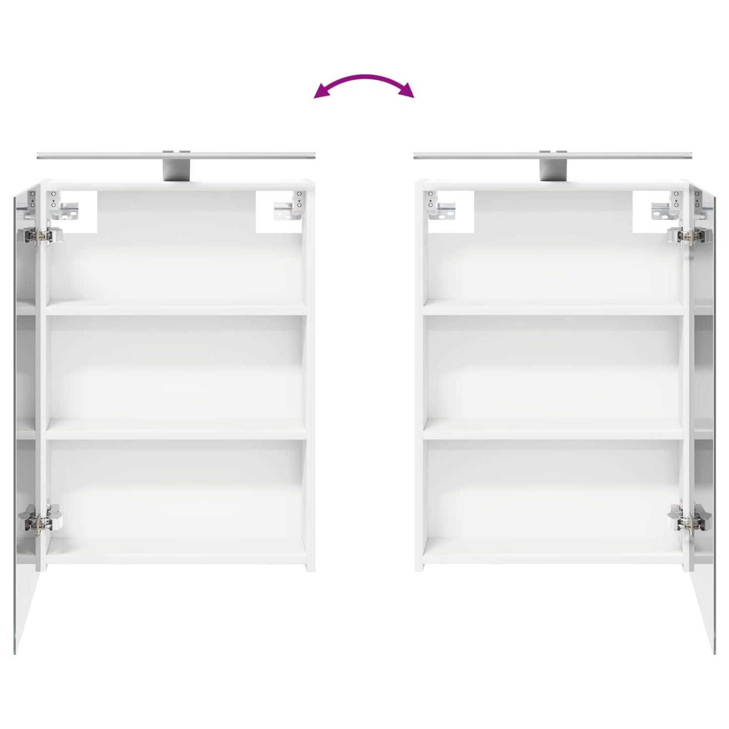 Badkamermeubelset 4 pcs Wit Bewerkt hout en glas is nu te koop bij PeponiXL, paradijselijk wonen!