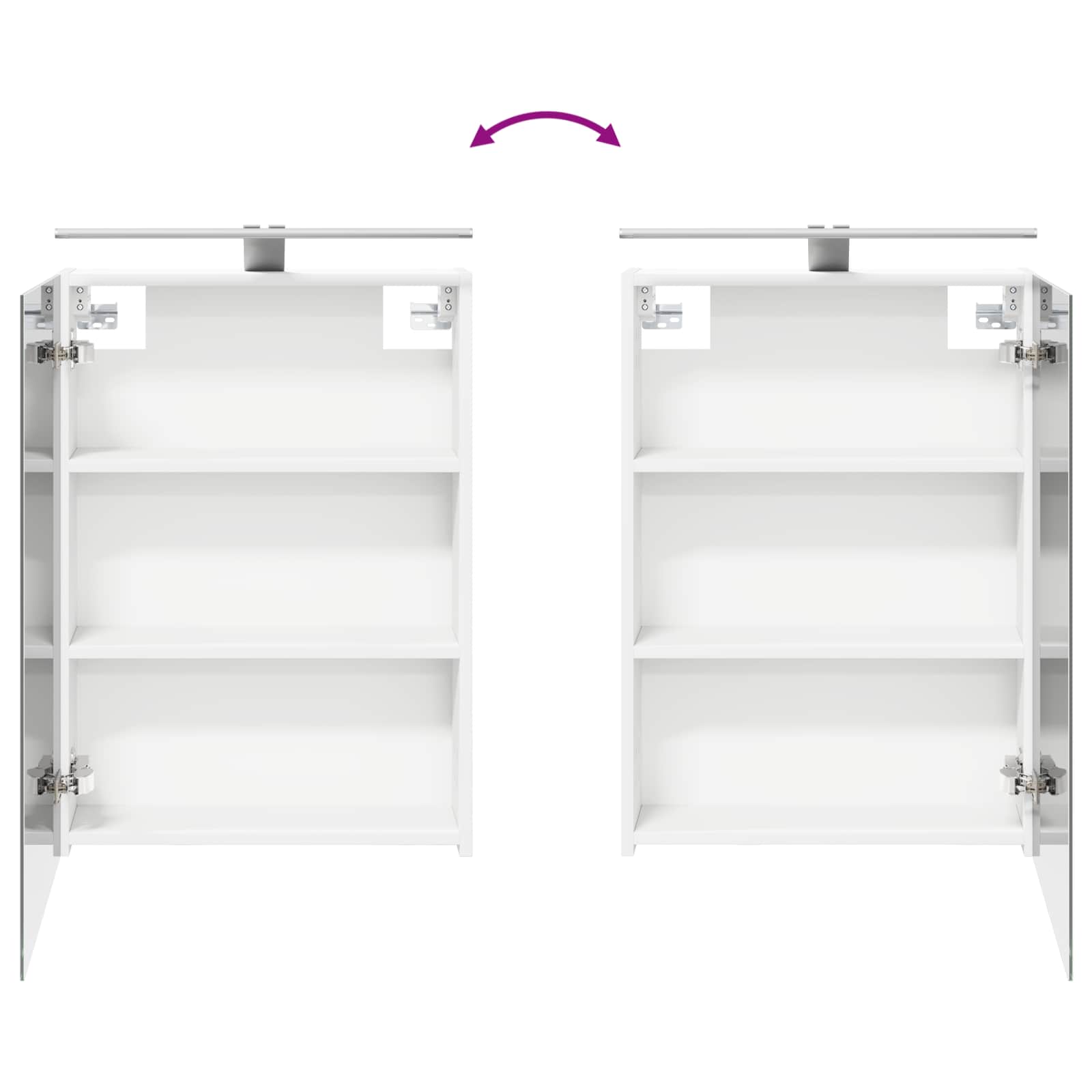 Badkamermeubelset 4 pcs Wit Bewerkt hout en glas is nu te koop bij PeponiXL, paradijselijk wonen!