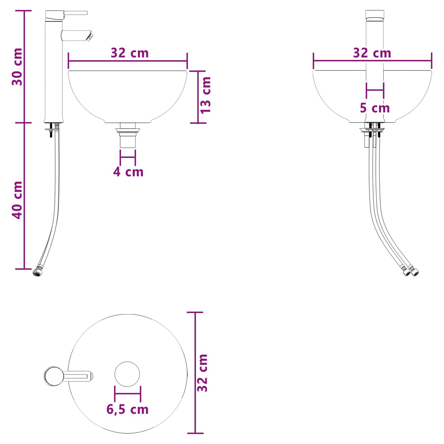 Badkamermeubelset 4 pcs Sonoma Eiken Bewerkt hout en glas is nu te koop bij PeponiXL, paradijselijk wonen!
