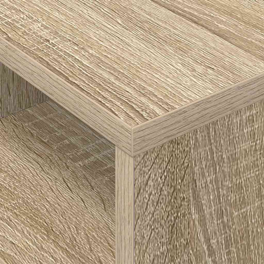 Bijzettafel 2 pcs Sonoma Eiken 30,5 x 30 x 45 cm Bewerkt hout is nu te koop bij PeponiXL, paradijselijk wonen!