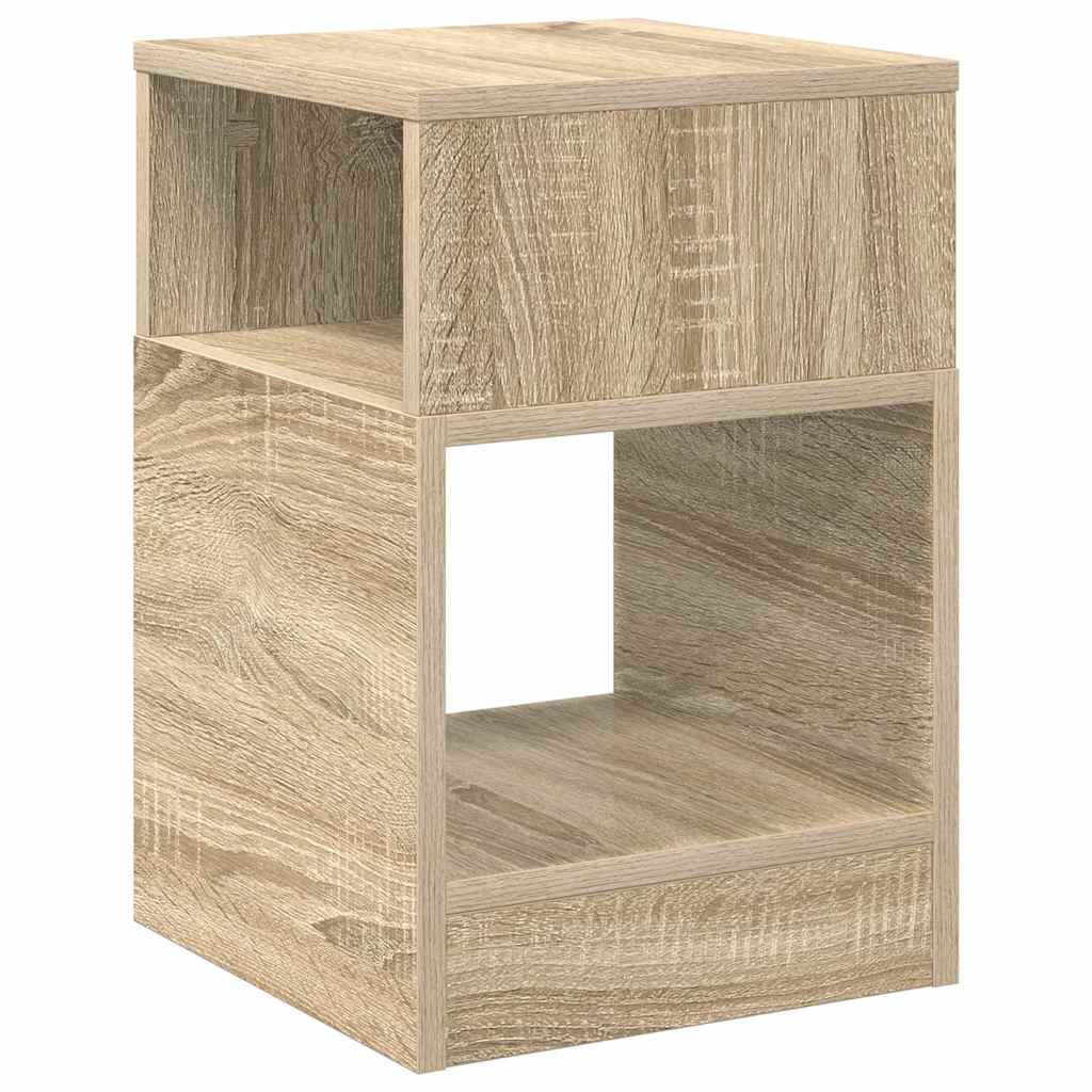 Bijzettafel 2 pcs Sonoma Eiken 30,5 x 30 x 45 cm Bewerkt hout is nu te koop bij PeponiXL, paradijselijk wonen!