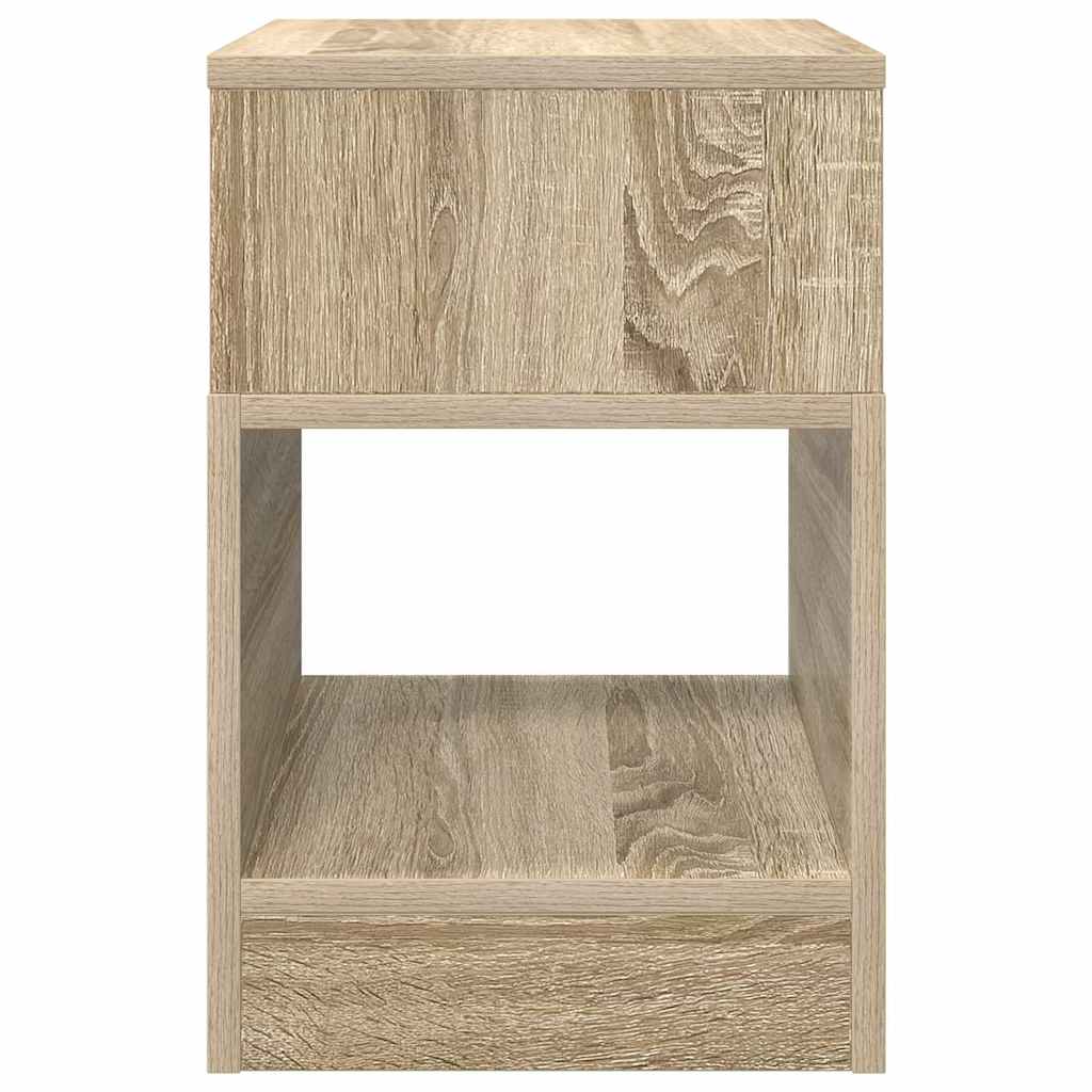 Bijzettafel 2 pcs Sonoma Eiken 30,5 x 30 x 45 cm Bewerkt hout is nu te koop bij PeponiXL, paradijselijk wonen!