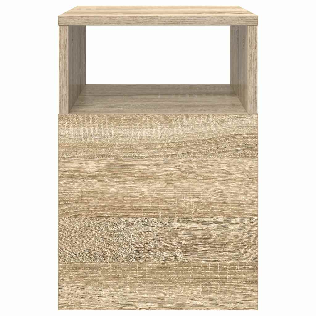 Bijzettafel 2 pcs Sonoma Eiken 30,5 x 30 x 45 cm Bewerkt hout is nu te koop bij PeponiXL, paradijselijk wonen!