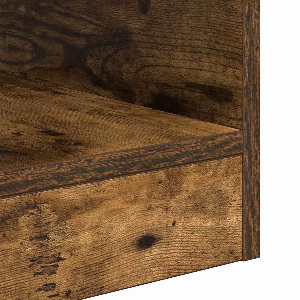 Bijzettafel 2 pcs Gerookt eiken 30,5 x 30 x 45 cm Bewerkt hout is nu te koop bij PeponiXL, paradijselijk wonen!