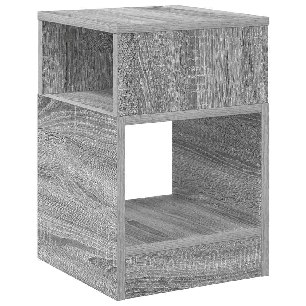 Bijzettafel Grijs Sonoma 30,5 x 30 x 45 cm Bewerkt hout is nu te koop bij PeponiXL, paradijselijk wonen!