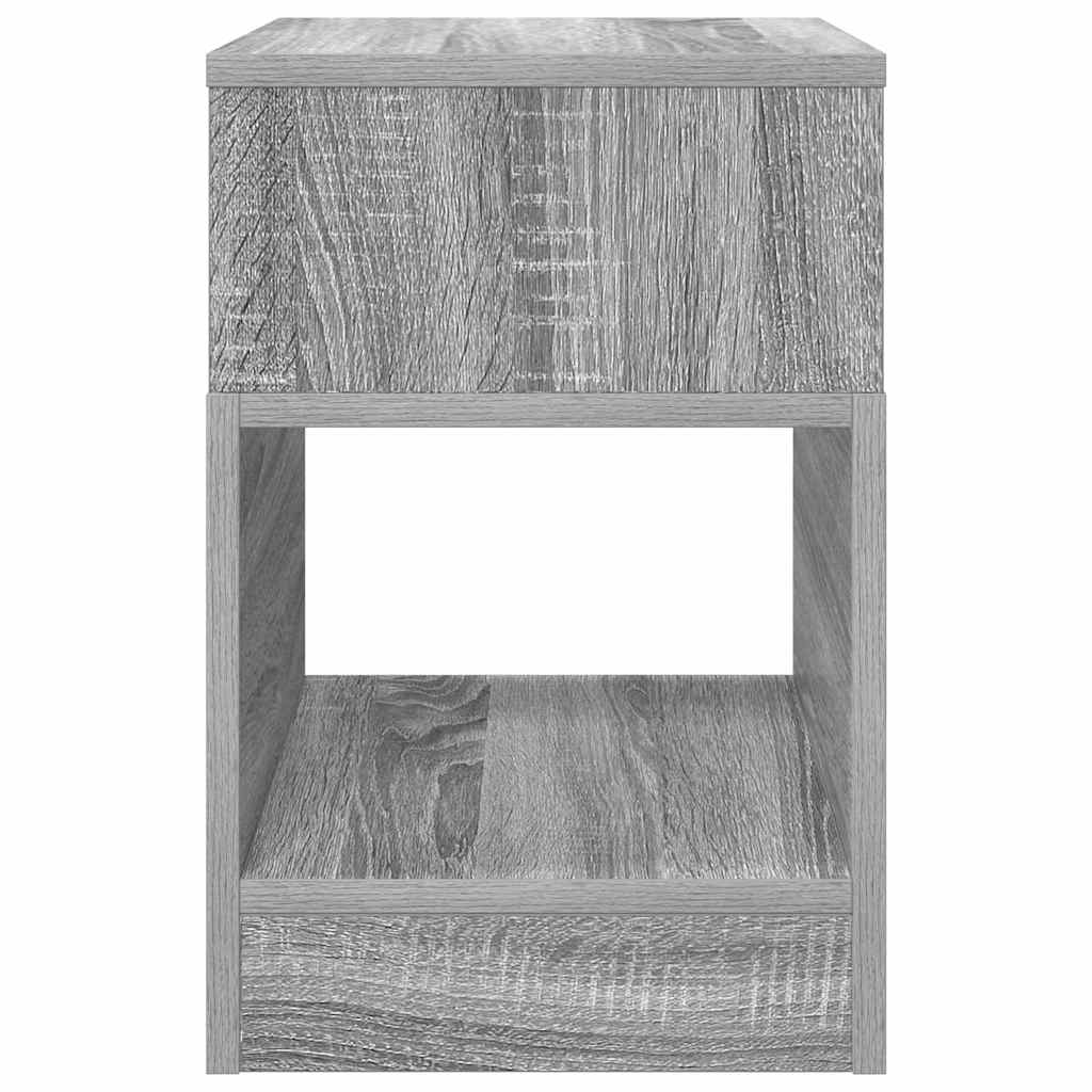 Bijzettafel Grijs Sonoma 30,5 x 30 x 45 cm Bewerkt hout is nu te koop bij PeponiXL, paradijselijk wonen!