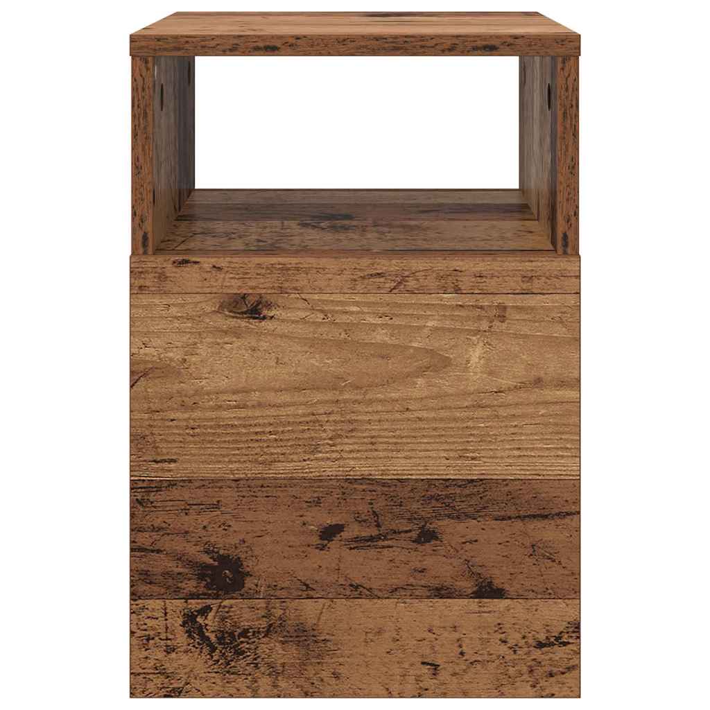 Bijzettafel Oudhout 30,5 x 30 x 45 cm Bewerkt hout is nu te koop bij PeponiXL, paradijselijk wonen!