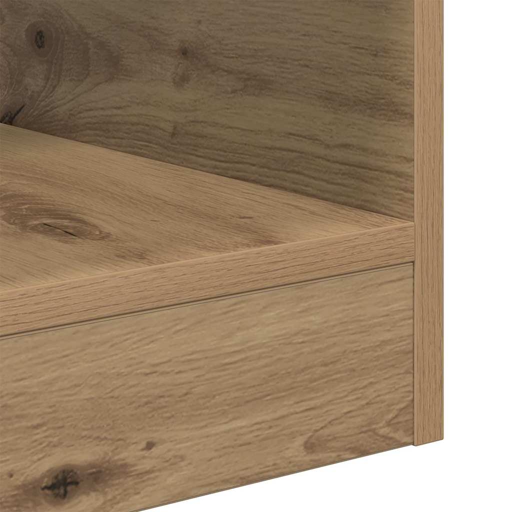 Bijzettafel 2 pcs Artisan Eiken 30,5 x 30 x 45 cm Bewerkt hout is nu te koop bij PeponiXL, paradijselijk wonen!