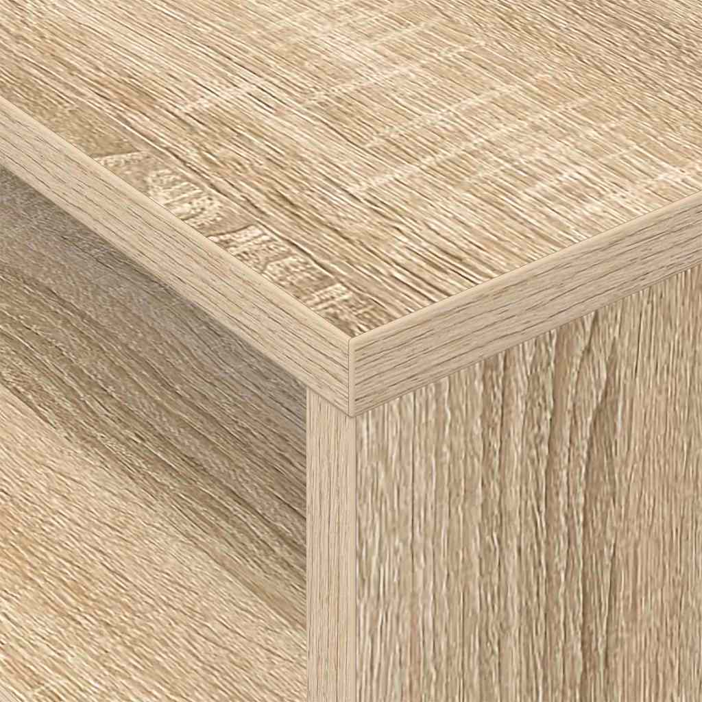 Bijzettafel 2 pcs Sonoma Eiken 40,5 x 40 x 45 cm Bewerkt hout is nu te koop bij PeponiXL, paradijselijk wonen!