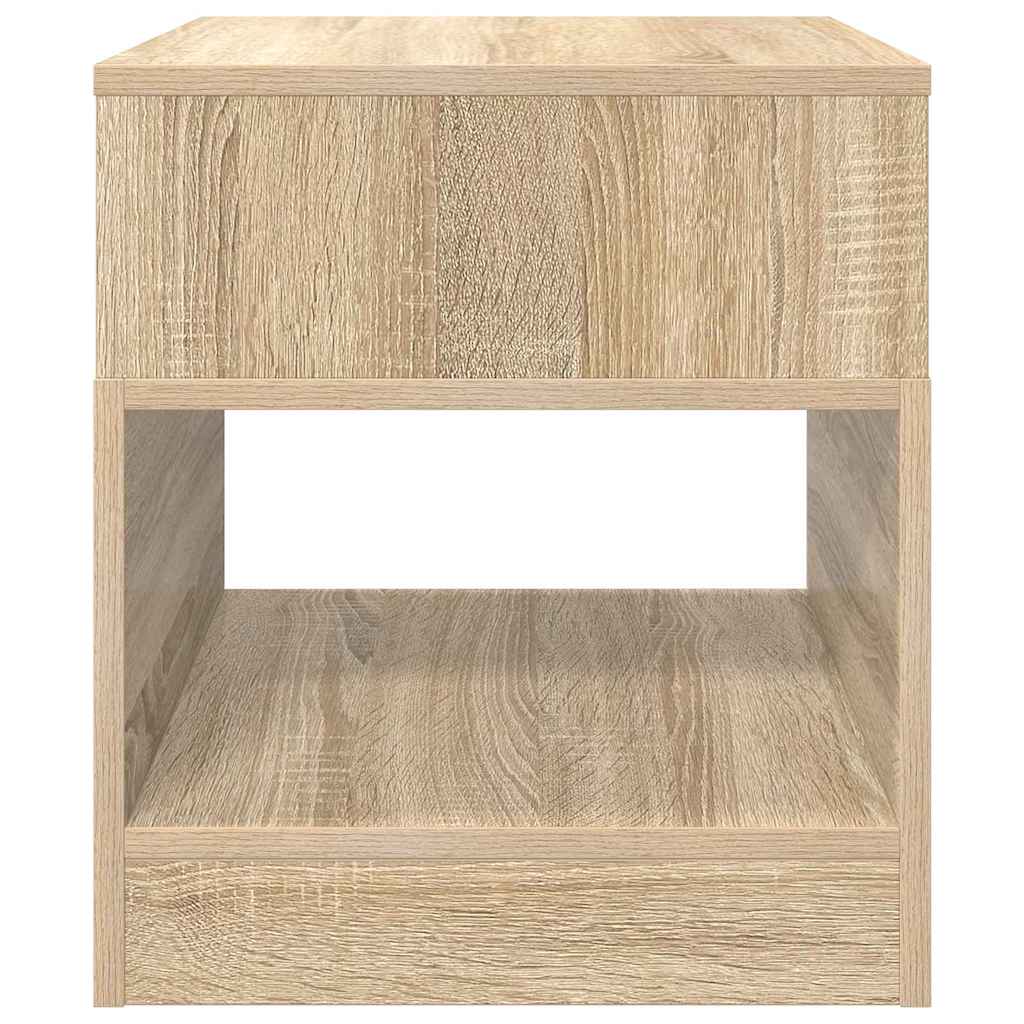 Bijzettafel 2 pcs Sonoma Eiken 40,5 x 40 x 45 cm Bewerkt hout is nu te koop bij PeponiXL, paradijselijk wonen!