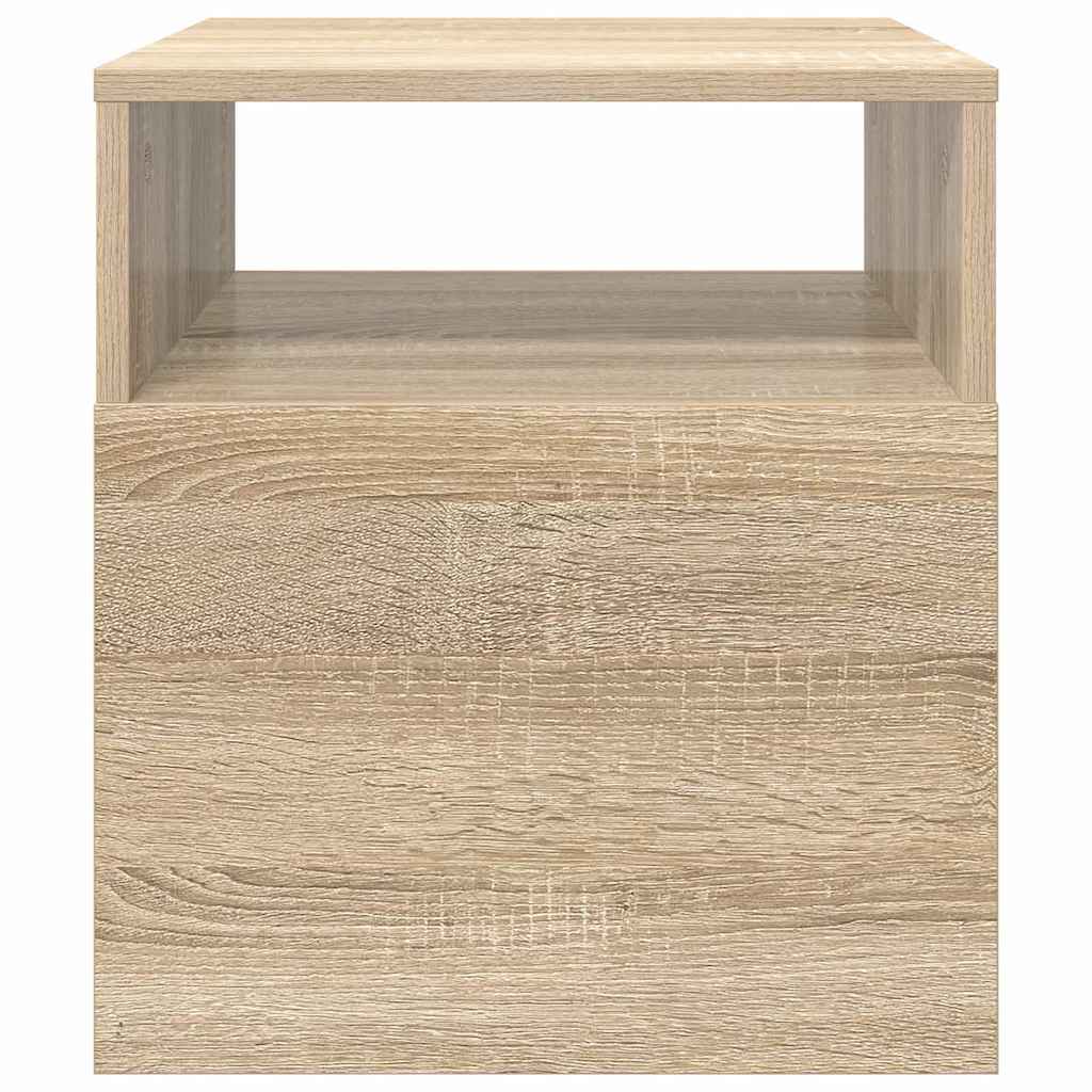 Bijzettafel 2 pcs Sonoma Eiken 40,5 x 40 x 45 cm Bewerkt hout is nu te koop bij PeponiXL, paradijselijk wonen!