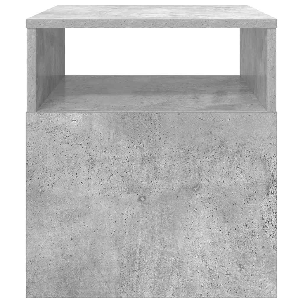Bijzettafel Beton Grijs 40,5 x 40 x 45 cm Bewerkt hout is nu te koop bij PeponiXL, paradijselijk wonen!