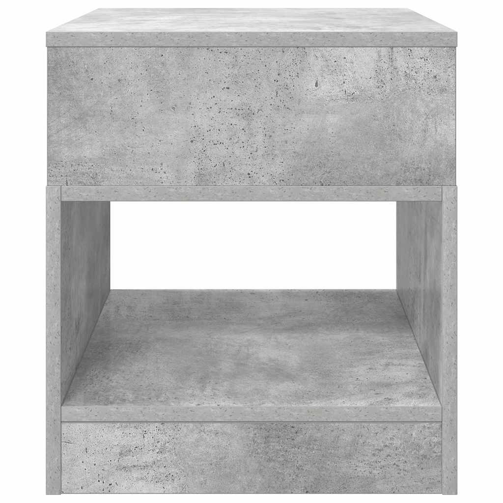 Bijzettafel 2 pcs Beton Grijs 40,5 x 40 x 45 cm Bewerkt hout is nu te koop bij PeponiXL, paradijselijk wonen!