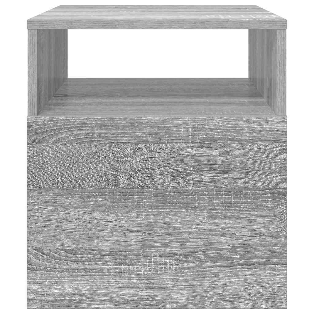 Bijzettafel Grijs Sonoma 40,5 x 40 x 45 cm Bewerkt hout is nu te koop bij PeponiXL, paradijselijk wonen!