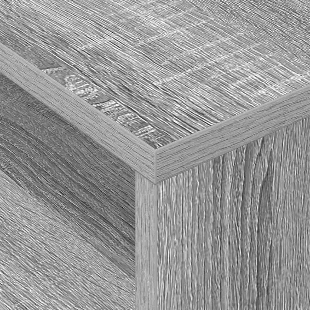 Bijzettafel 2 pcs Grijs Sonoma 40,5 x 40 x 45 cm Bewerkt hout is nu te koop bij PeponiXL, paradijselijk wonen!