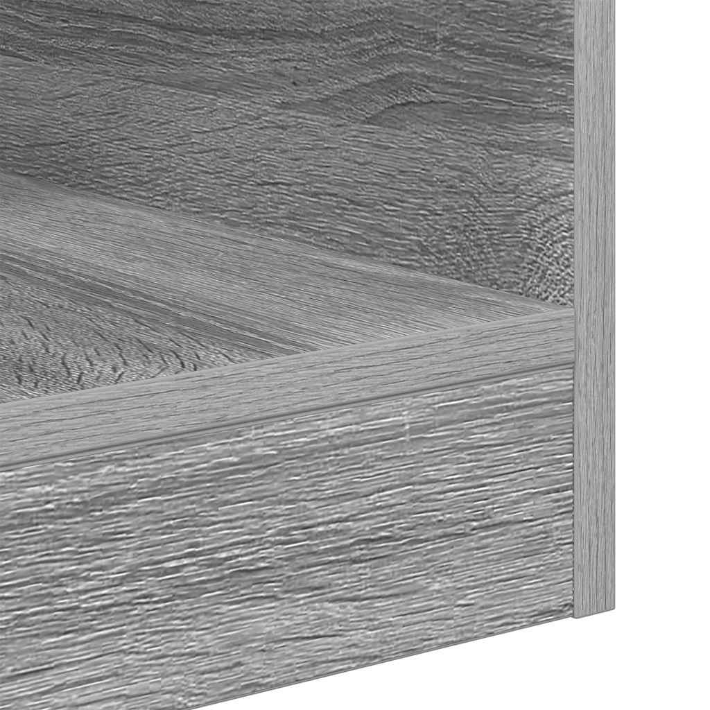 Bijzettafel 2 pcs Grijs Sonoma 40,5 x 40 x 45 cm Bewerkt hout is nu te koop bij PeponiXL, paradijselijk wonen!