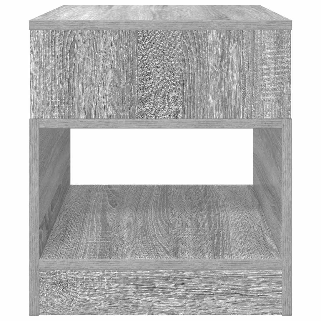 Bijzettafel 2 pcs Grijs Sonoma 40,5 x 40 x 45 cm Bewerkt hout is nu te koop bij PeponiXL, paradijselijk wonen!