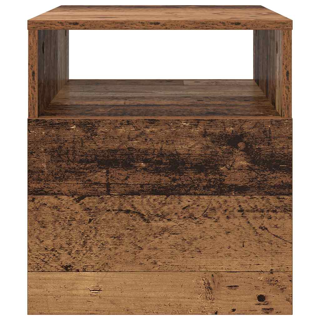Bijzettafel 2 pcs Oudhout 40,5 x 40 x 45 cm Bewerkt hout is nu te koop bij PeponiXL, paradijselijk wonen!