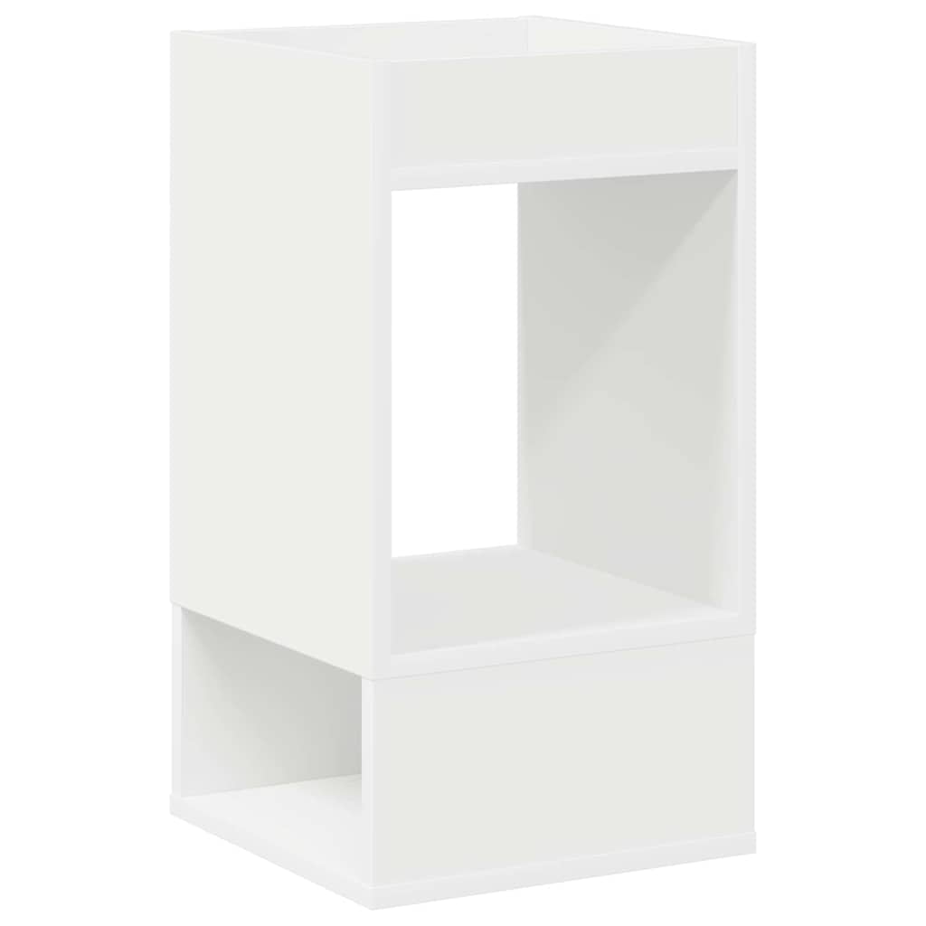 Bijzettafel Wit 30 x 30 x 56 cm Bewerkt hout is nu te koop bij PeponiXL, paradijselijk wonen!
